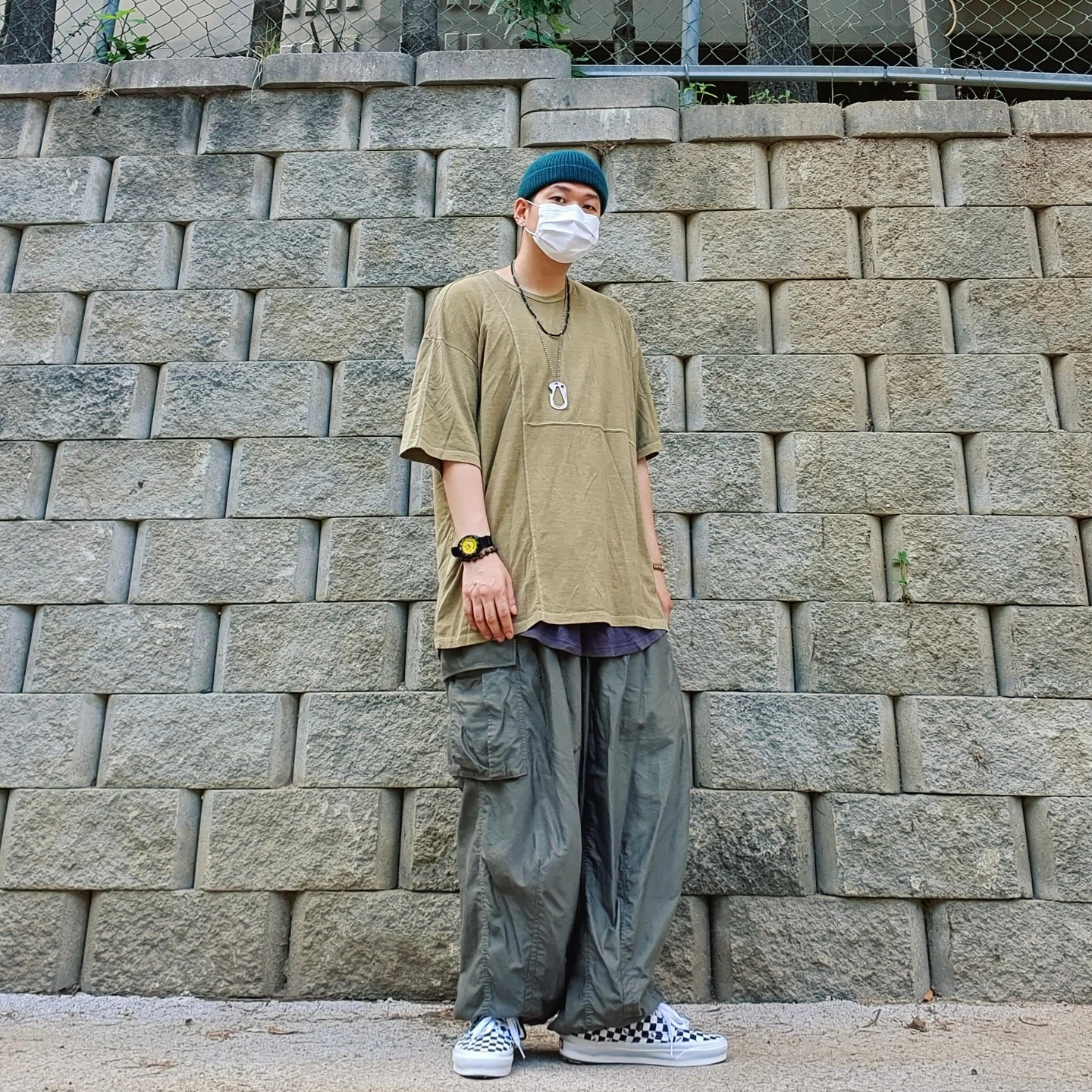 Vans Vault OG Era LX Checkerboard 착용 스타일 - 2