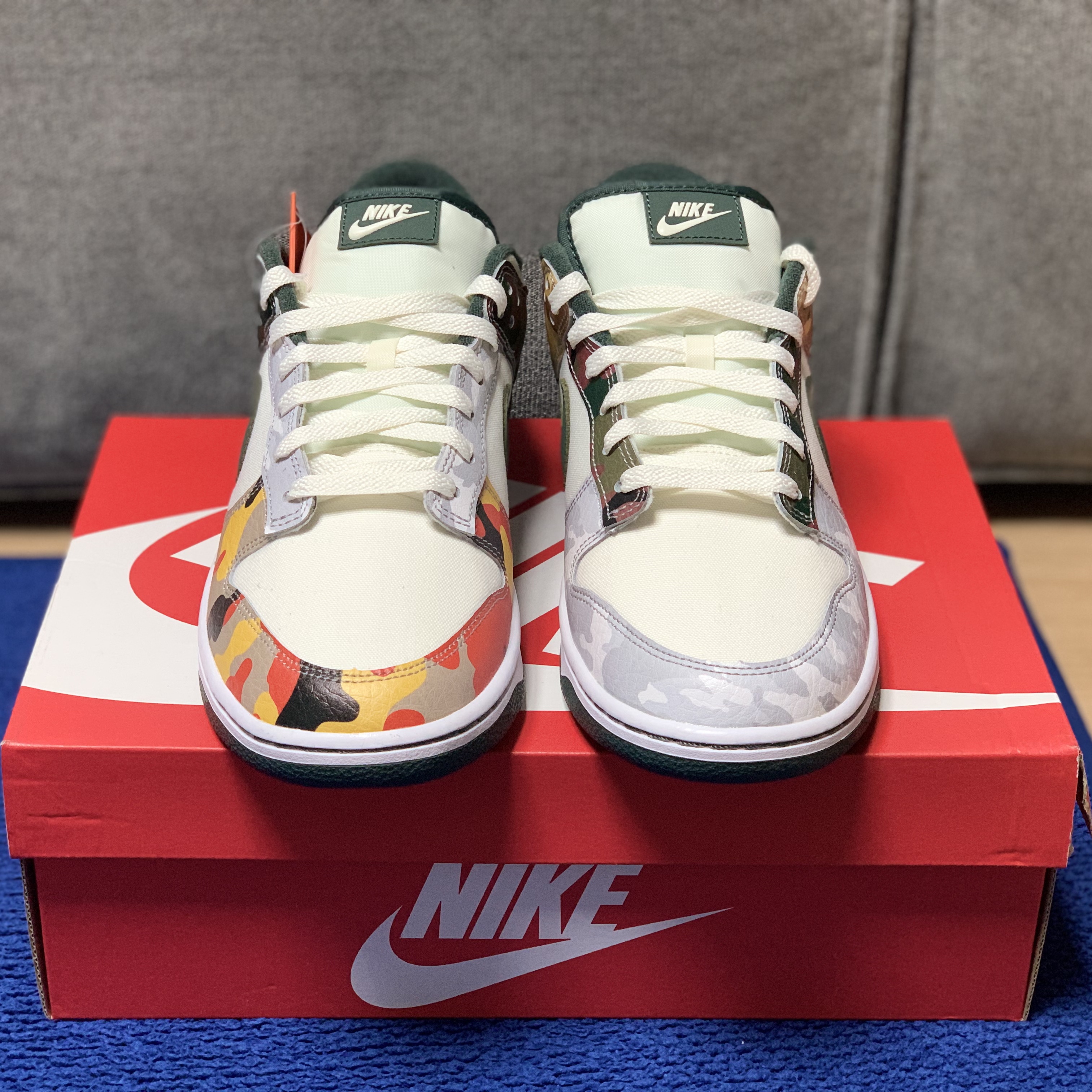 Nike Dunk Low SE Sail Multi Camo 착용 스타일 - 3