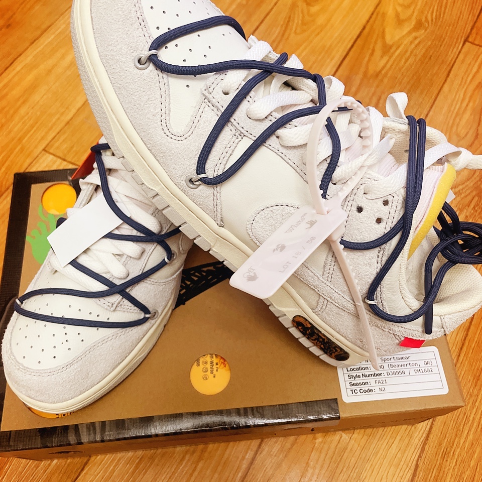 Nike x Off-White Dunk Low The 50 - Lot 18 착용 스타일