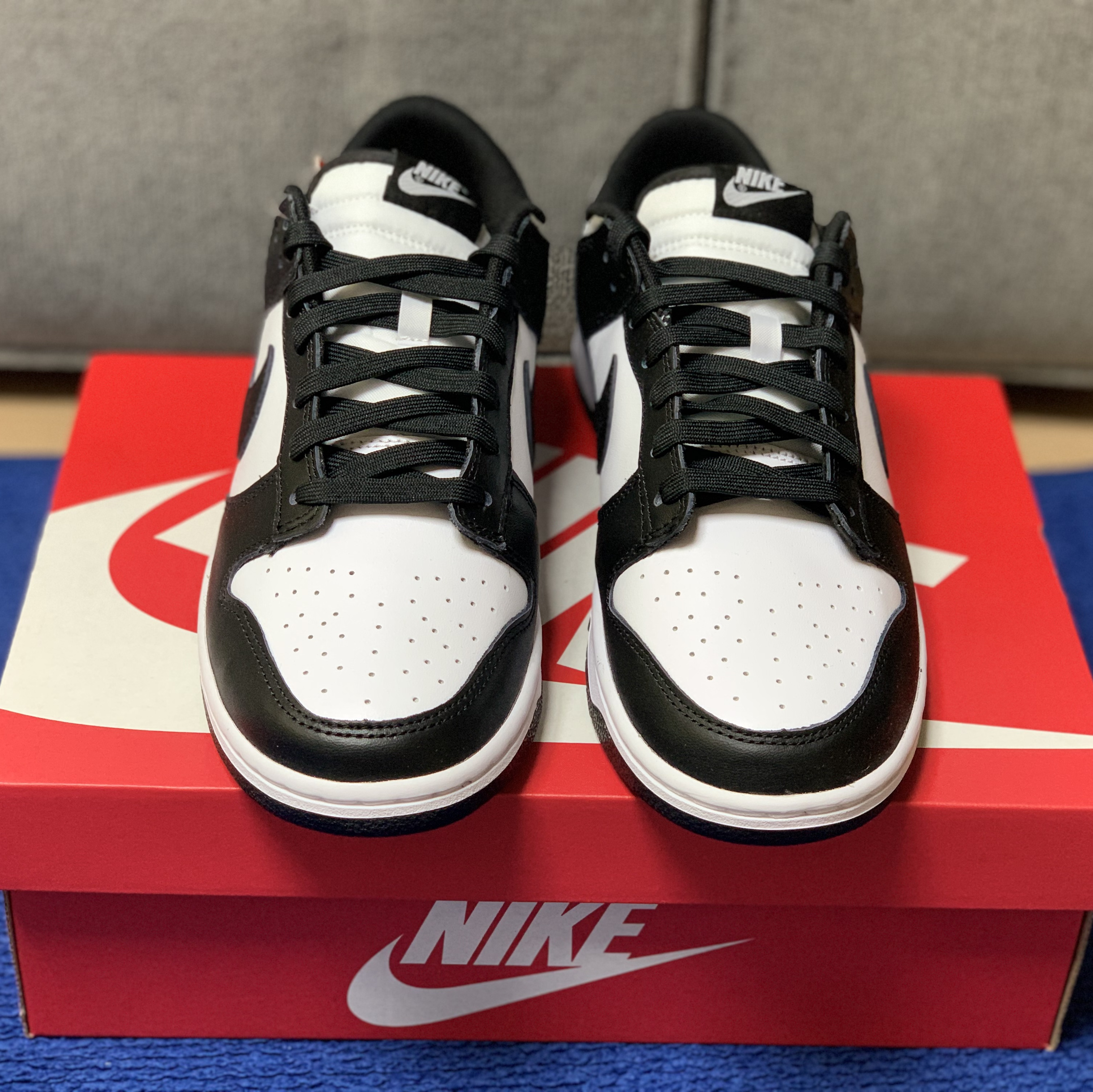 Nike Dunk Low Retro Black 착용 스타일 - 2