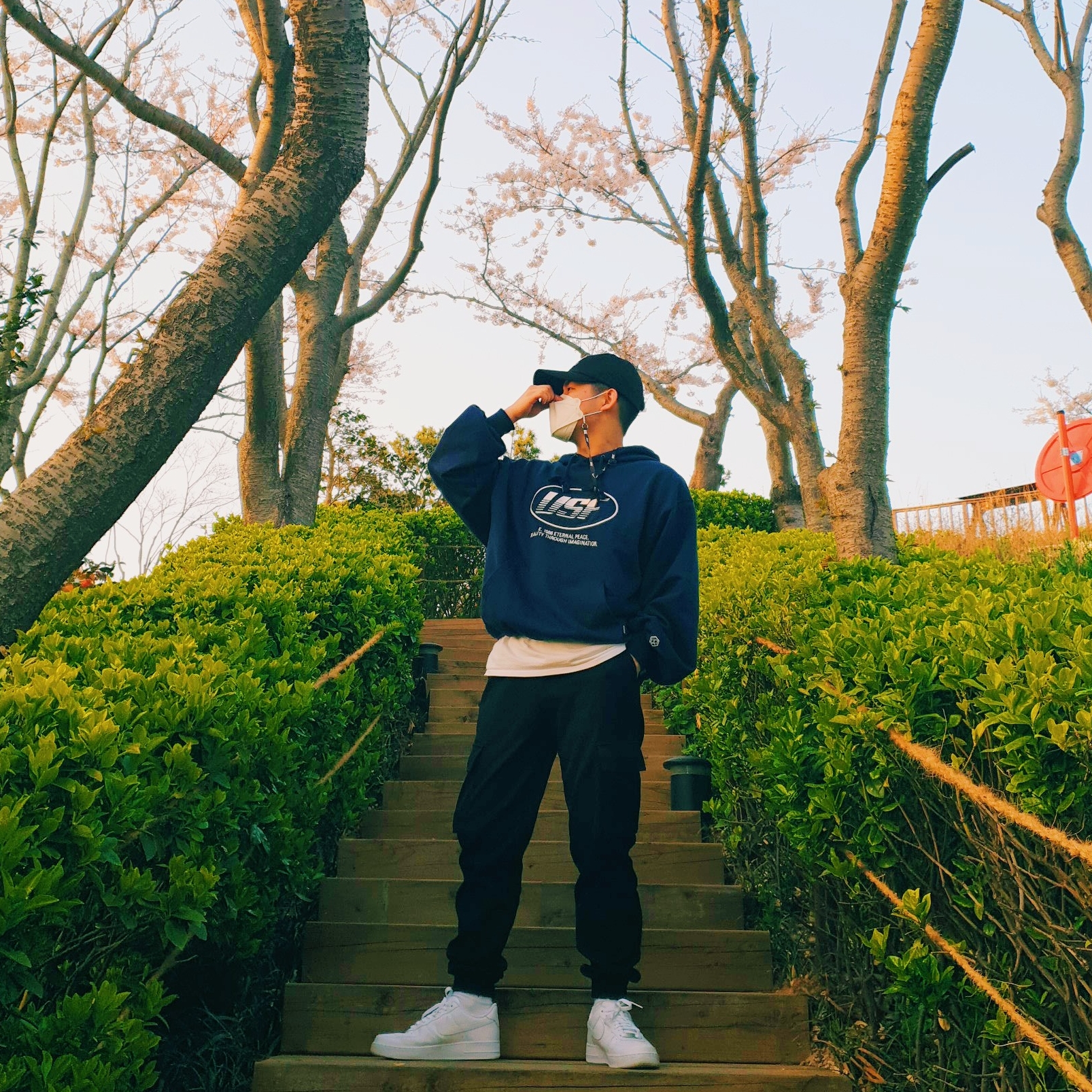 Nike Air Force 1 '07 Low White 착용 스타일