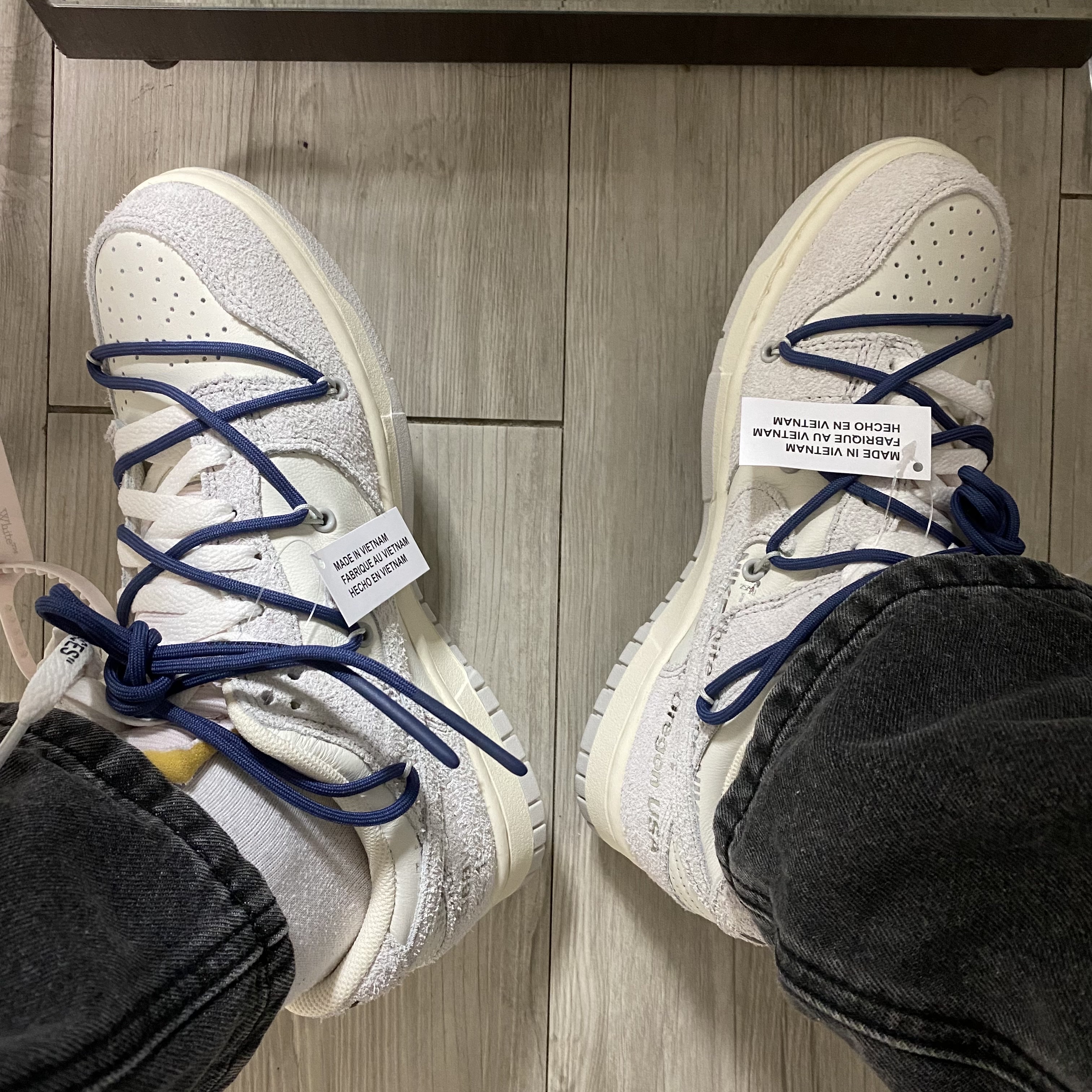 Nike x Off-White Dunk Low The 50 - Lot 18 착용 스타일 - 3