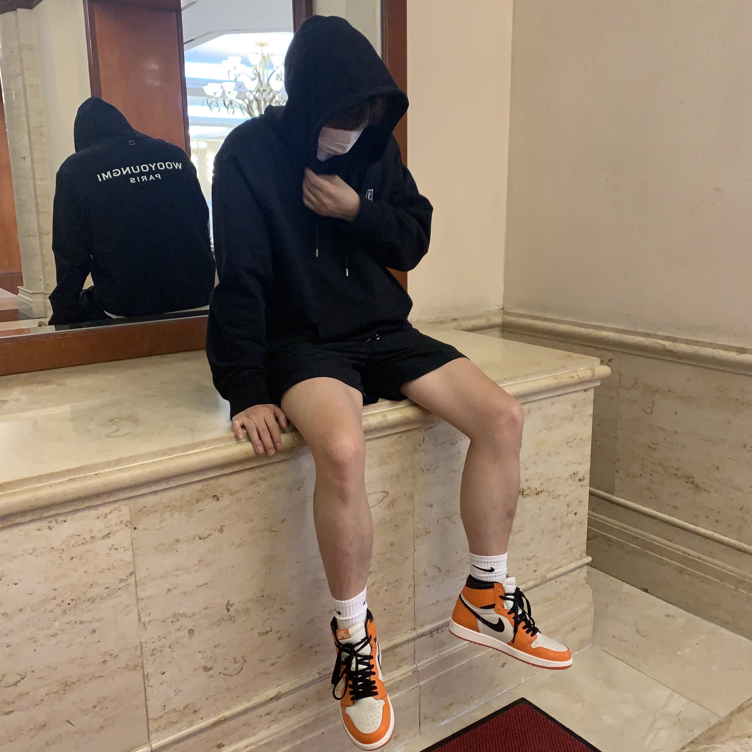 Jordan 1 Retro High OG Reverse Shattered Backboard 착용 스타일