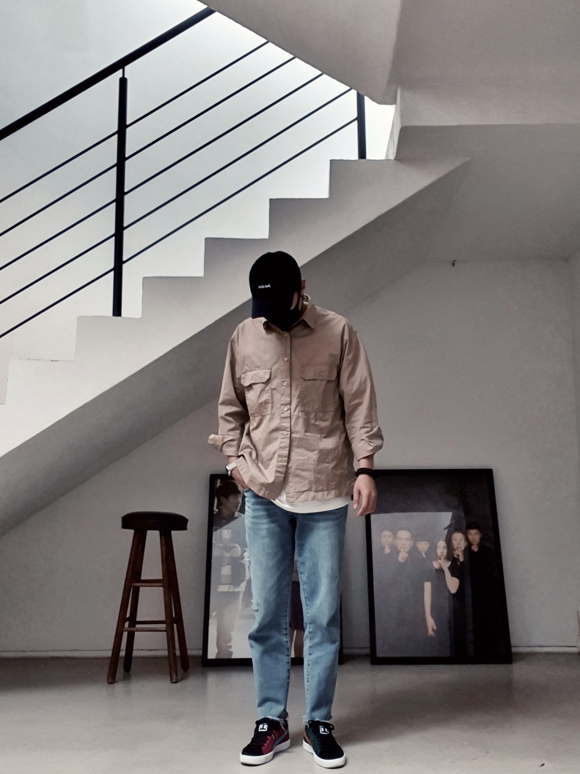Puma x The Hundreds Clyde Black White 착용 스타일