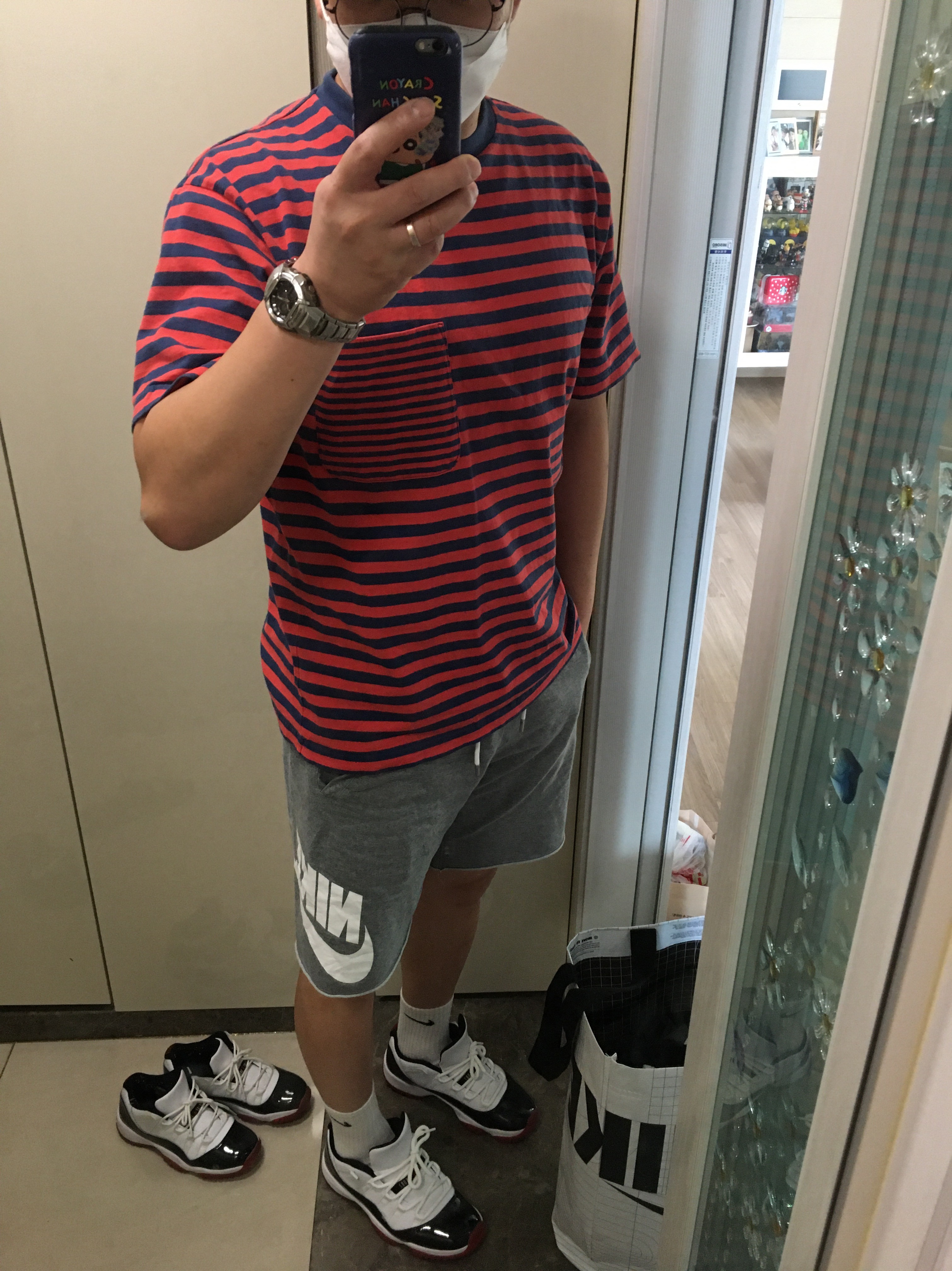 Jordan 11 Retro Low Concord Bred, (GS) Jordan 11 Retro Low Concord Bred 착용 스타일