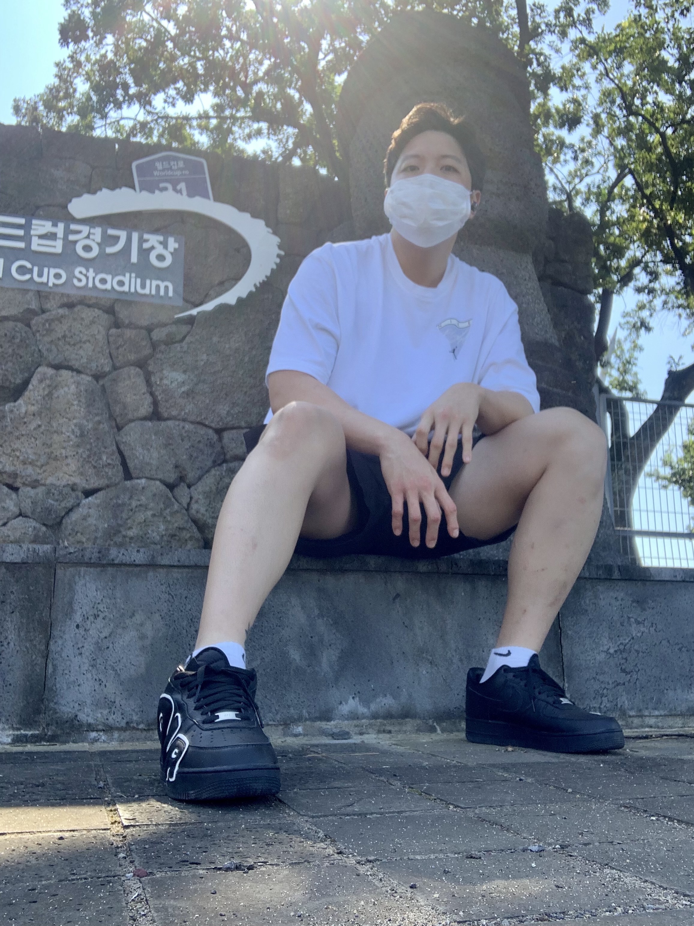 Nike x Cactus Plant Flea Market Air Force 1 Low Premium Black 착용 스타일 - 1