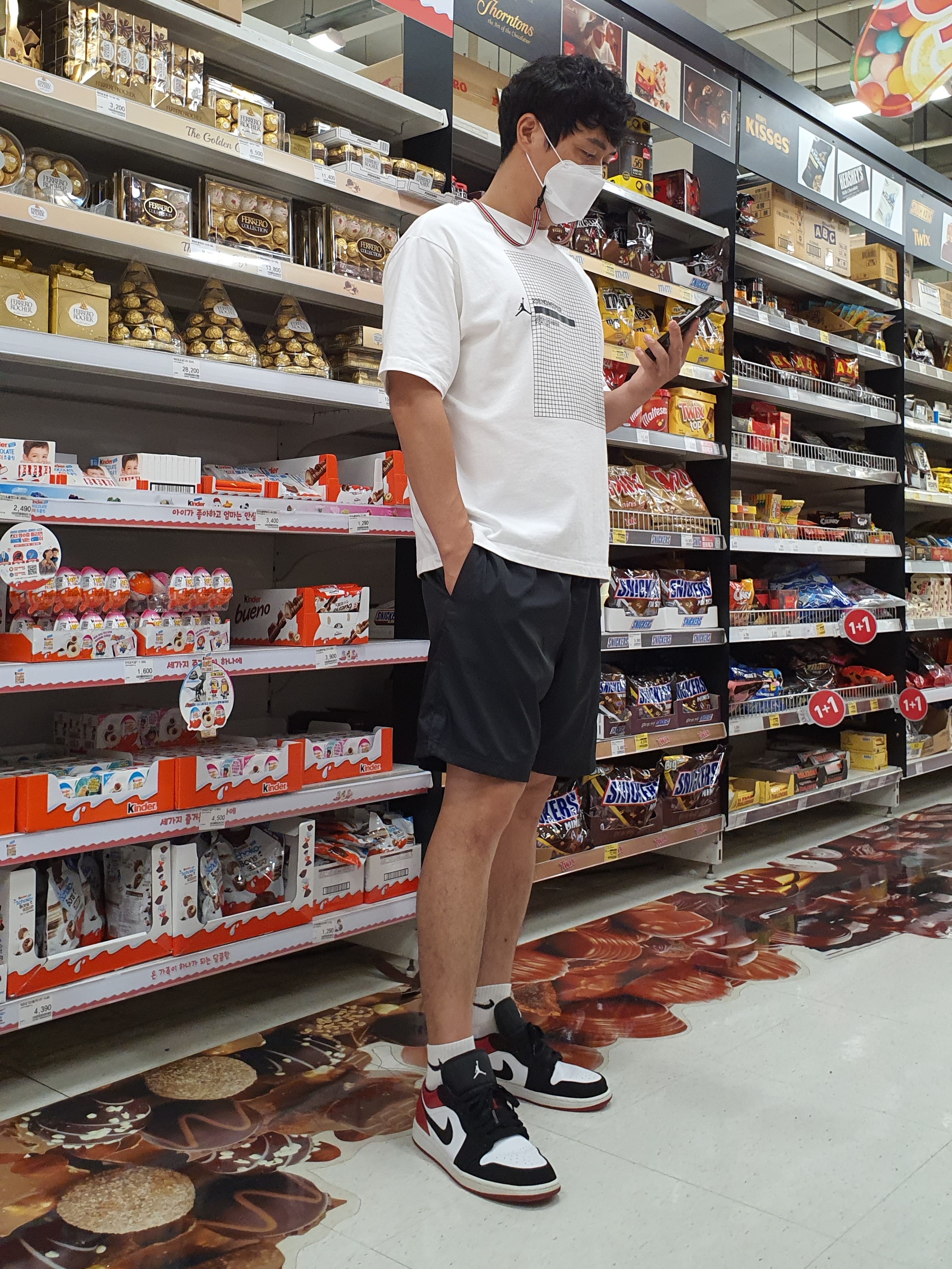 Jordan 1 Low Black Toe 착용 스타일