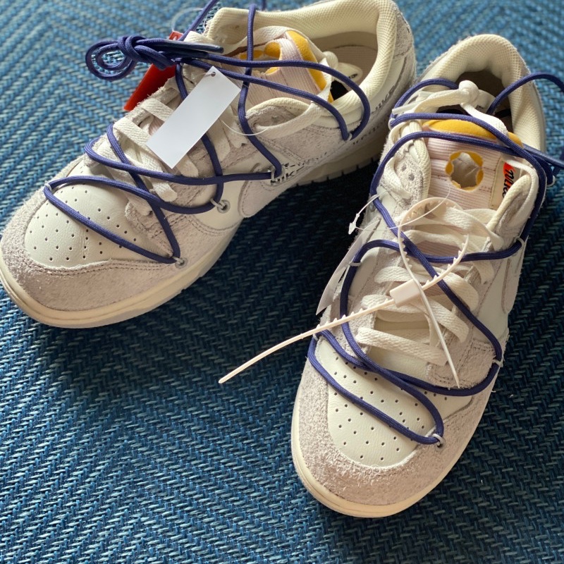 Nike x Off-White Dunk Low The 50 - Lot 18 착용 스타일 - 1