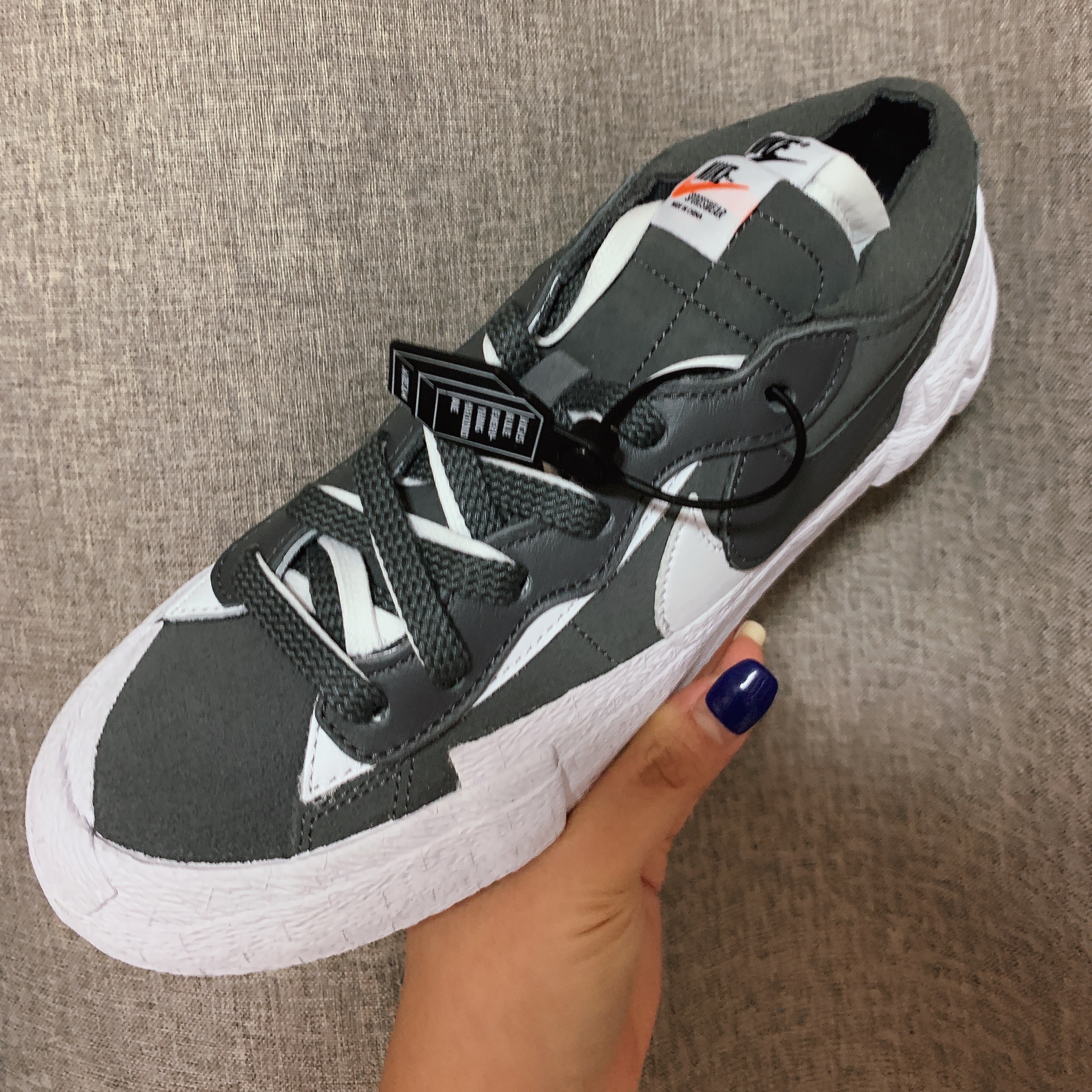 Nike x Sacai Blazer Low Iron Grey 착용 스타일