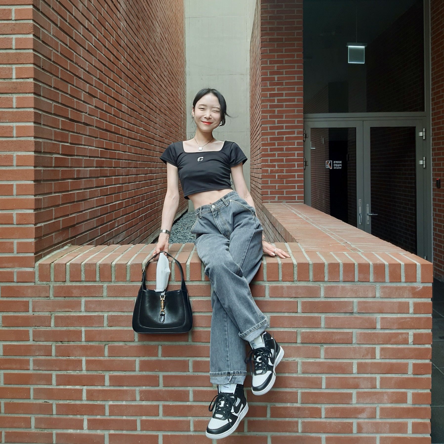 Nike x Ambush Dunk High Black 착용 스타일 - 4