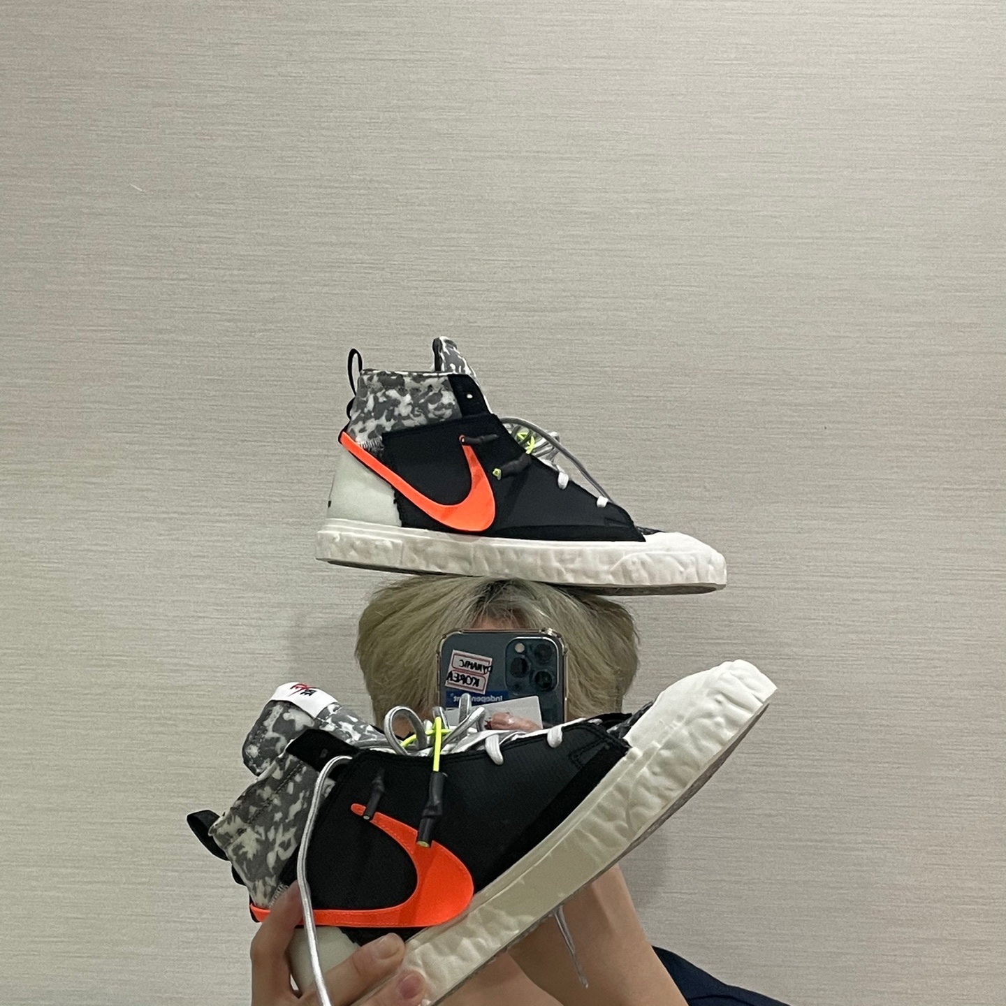 Nike x Readymade Blazer Mid Black 착용 스타일