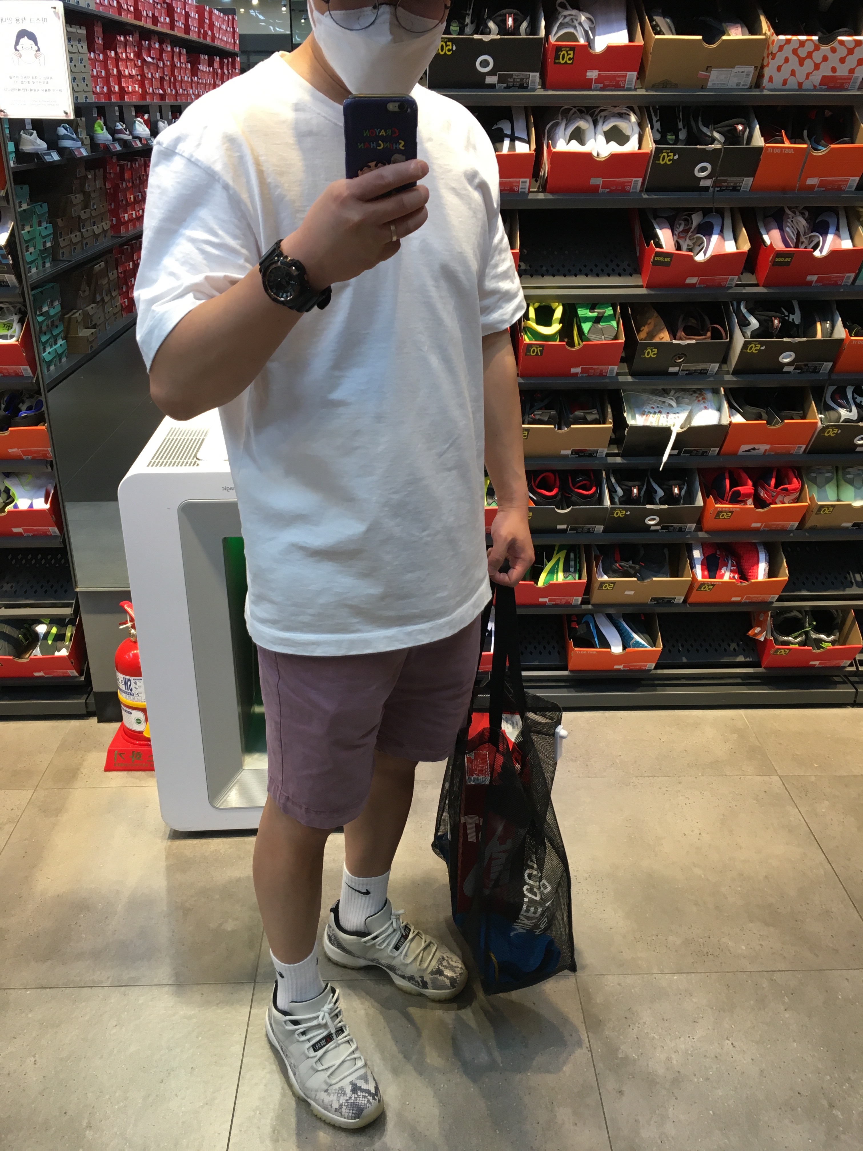 Jordan 11 Retro Low Snake Light Bone, (GS) Jordan 11 Retro Low Snake Light Bone 착용 스타일