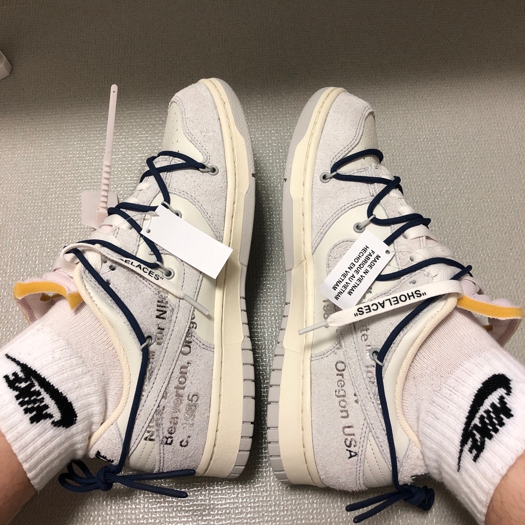 Nike x Off-White Dunk Low The 50 - Lot 18 착용 스타일 - 1