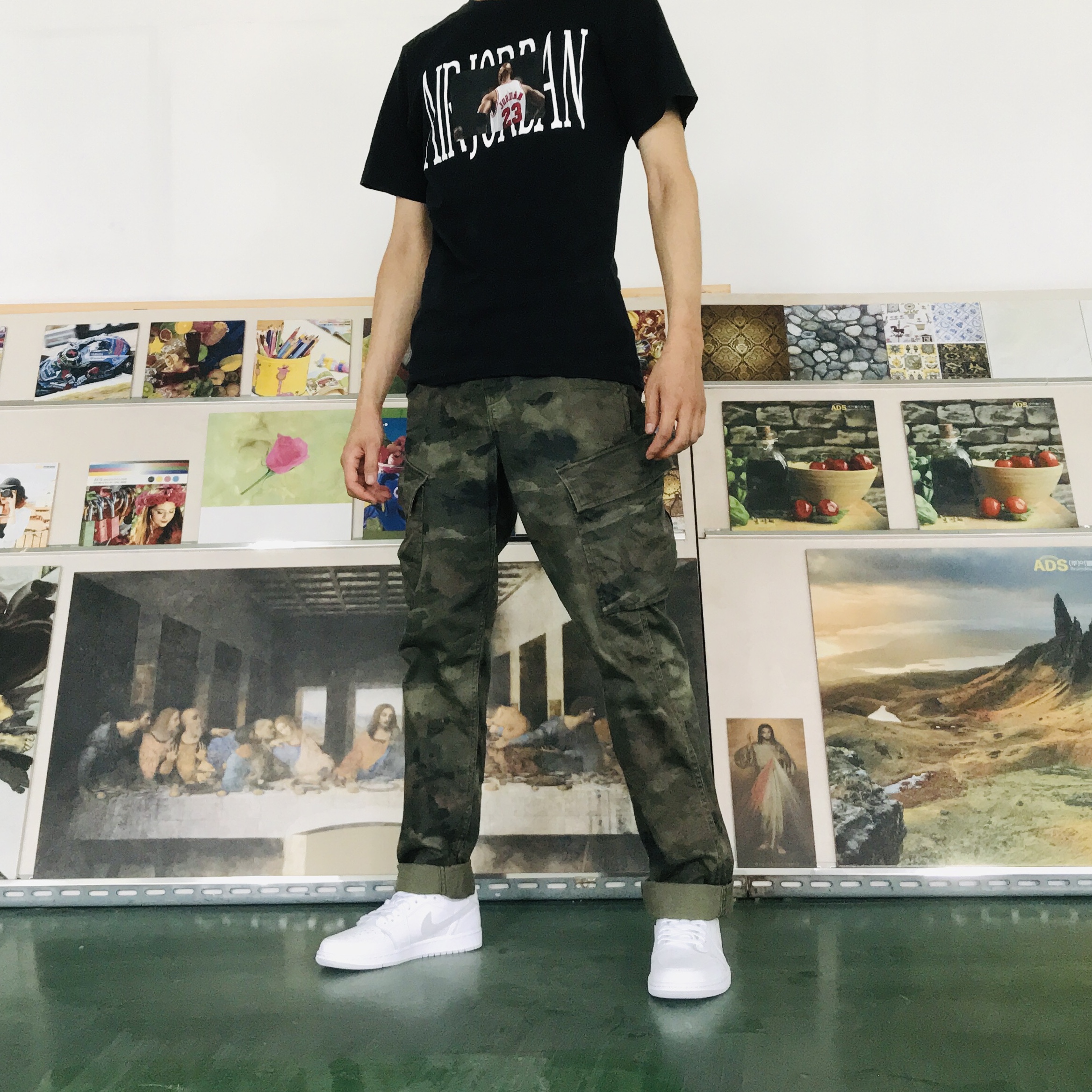 Jordan 1 Low OG Neutral Grey 착용 스타일