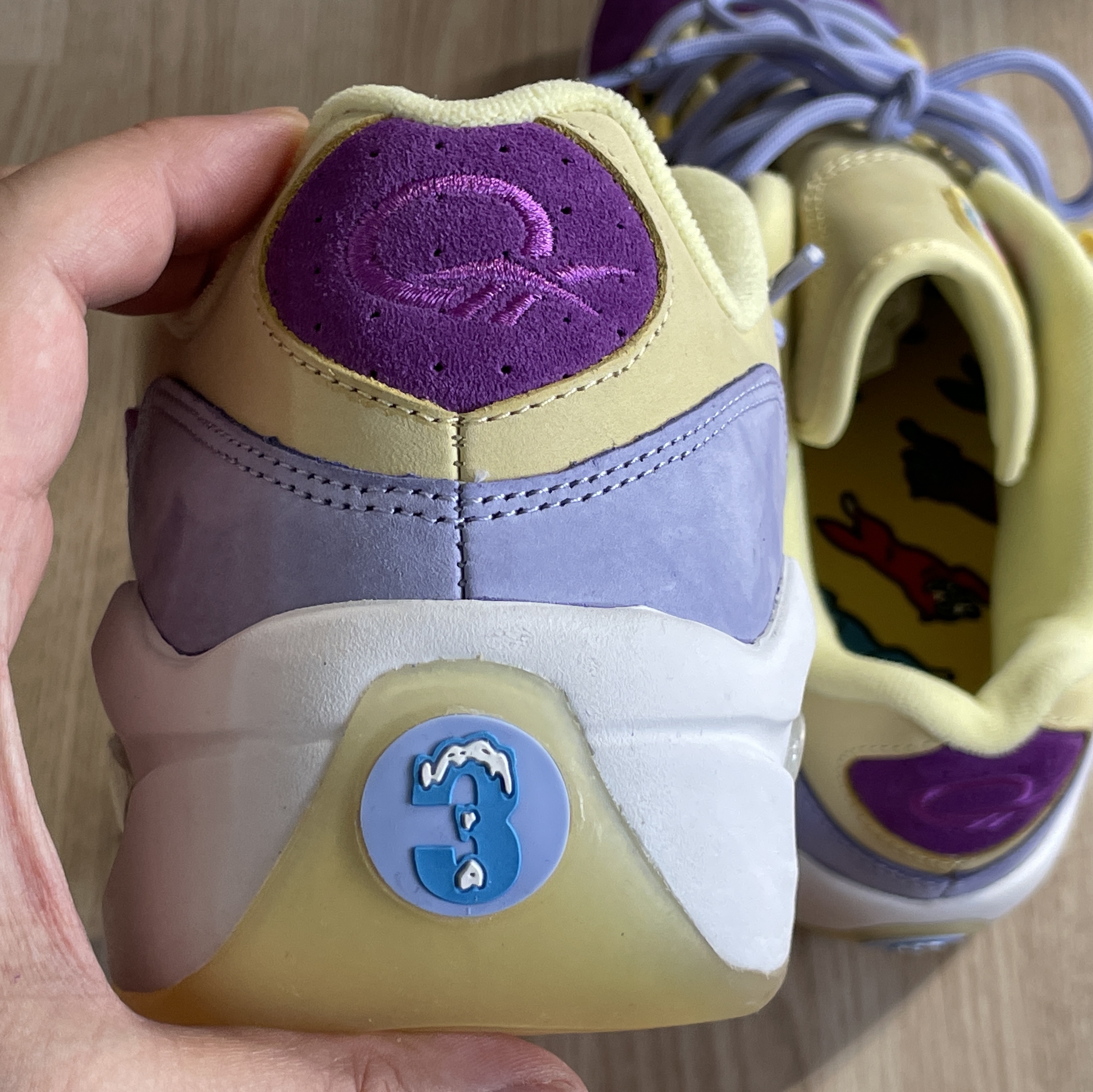 Reebok x Billionaire Boys Club x Icecream Question Low Yellow Lilac Glow 착용 스타일 - 5