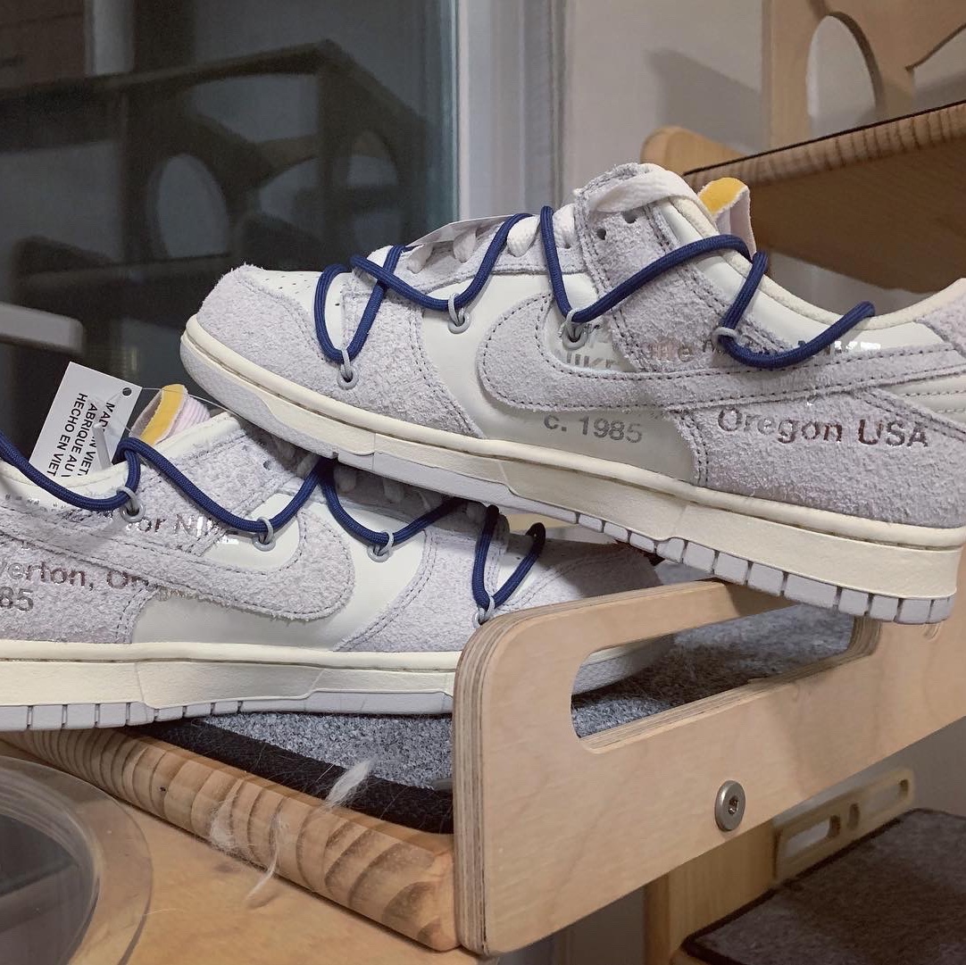 Nike x Off-White Dunk Low The 50 - Lot 18 착용 스타일 - 2