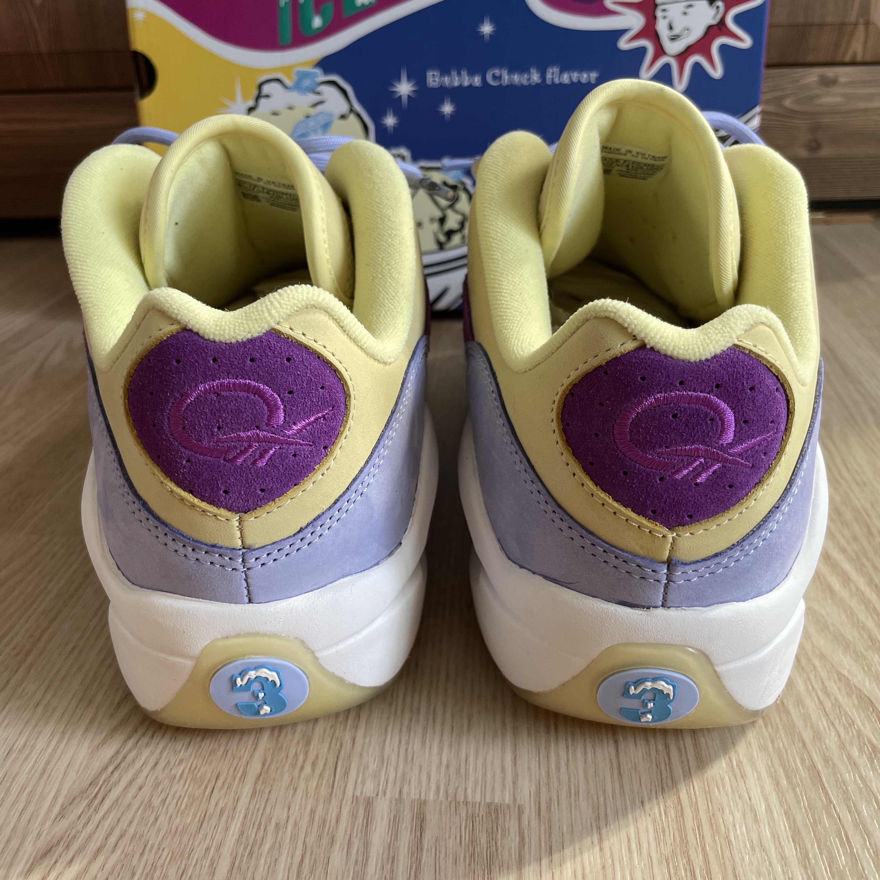 Reebok x Billionaire Boys Club x Icecream Question Low Yellow Lilac Glow 착용 스타일 - 3