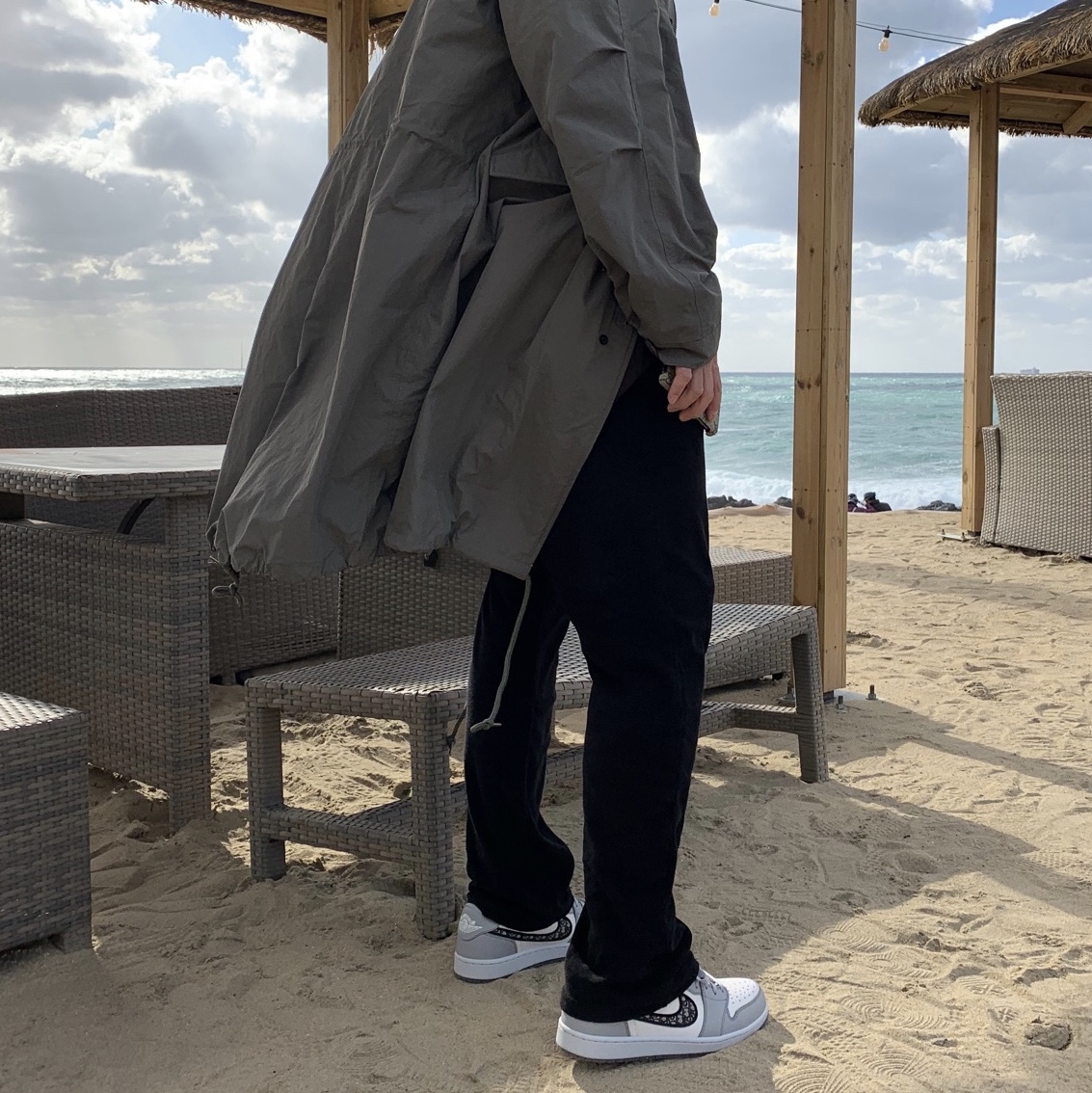 Jordan 1 x Dior Low OG 착용 스타일