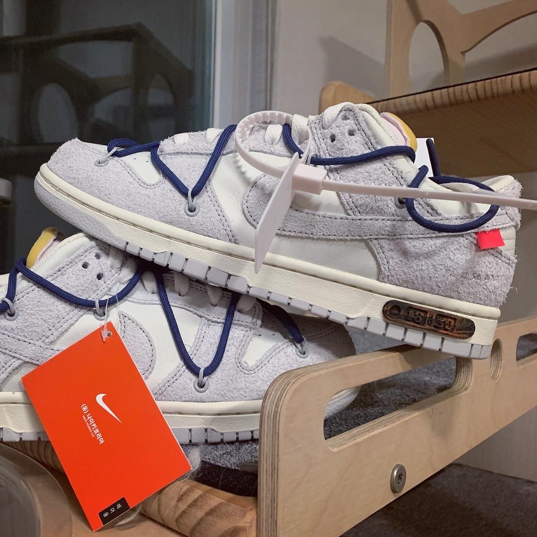 Nike x Off-White Dunk Low The 50 - Lot 18 착용 스타일 - 3