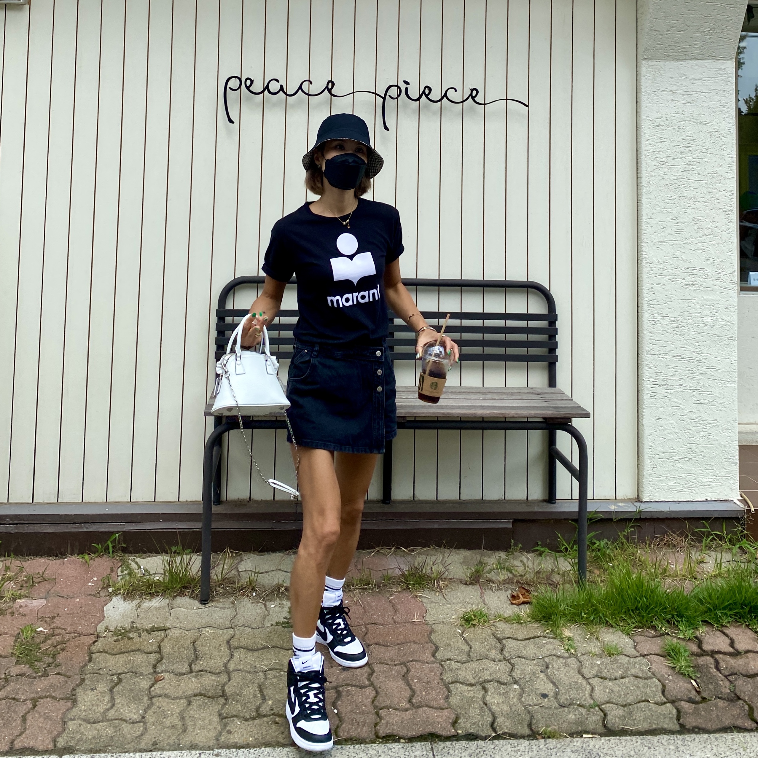 Nike x Ambush Dunk High Black 착용 스타일 - 2