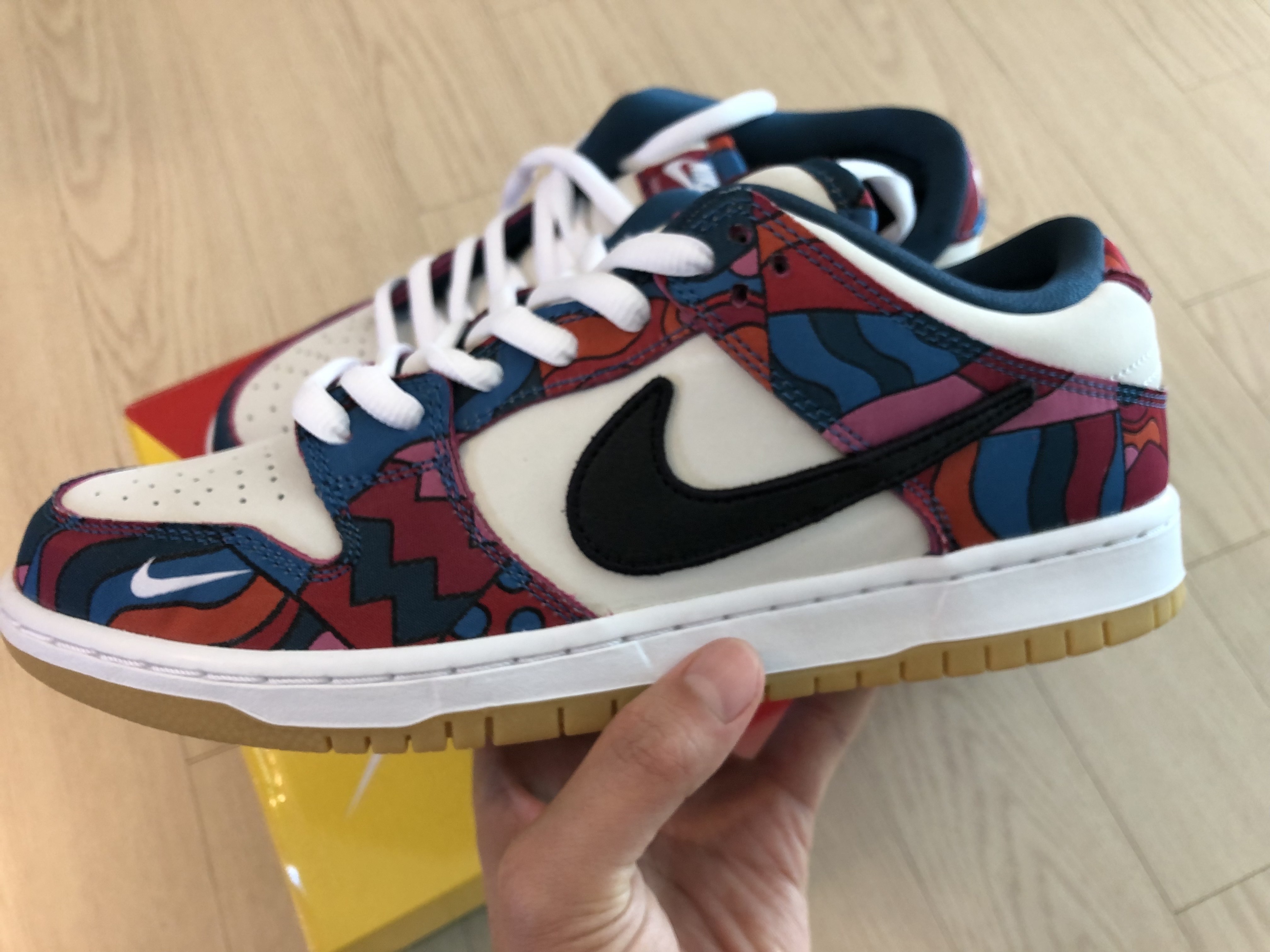 Nike x Parra SB Dunk Low Pro Abstract Art 착용 스타일 - 1