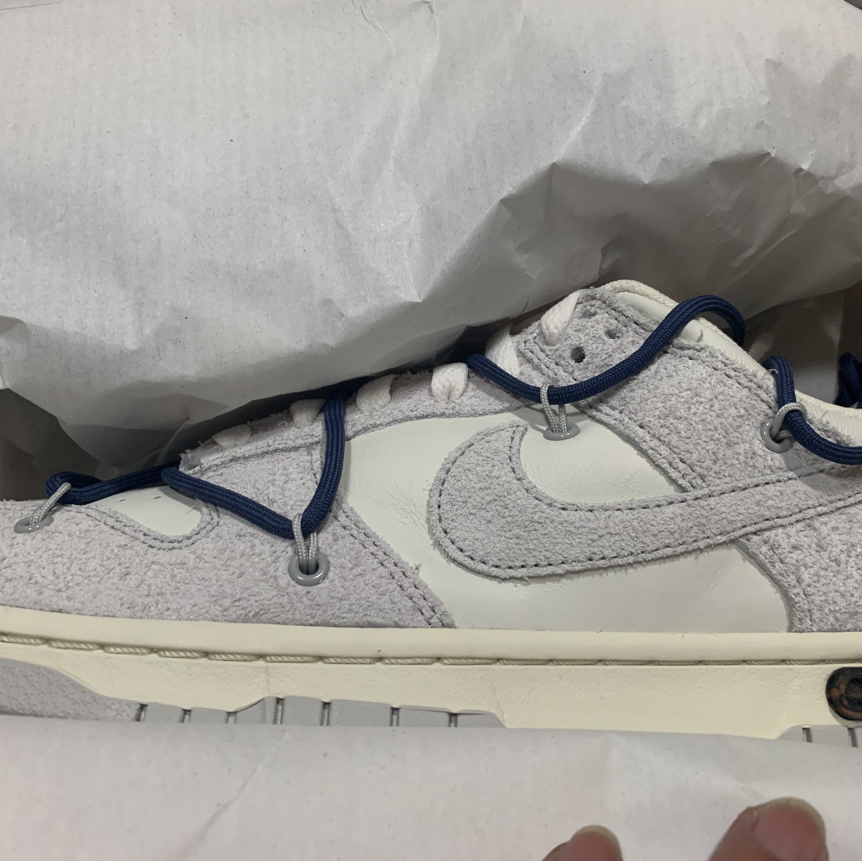 Nike x Off-White Dunk Low The 50 - Lot 18 착용 스타일 - 4