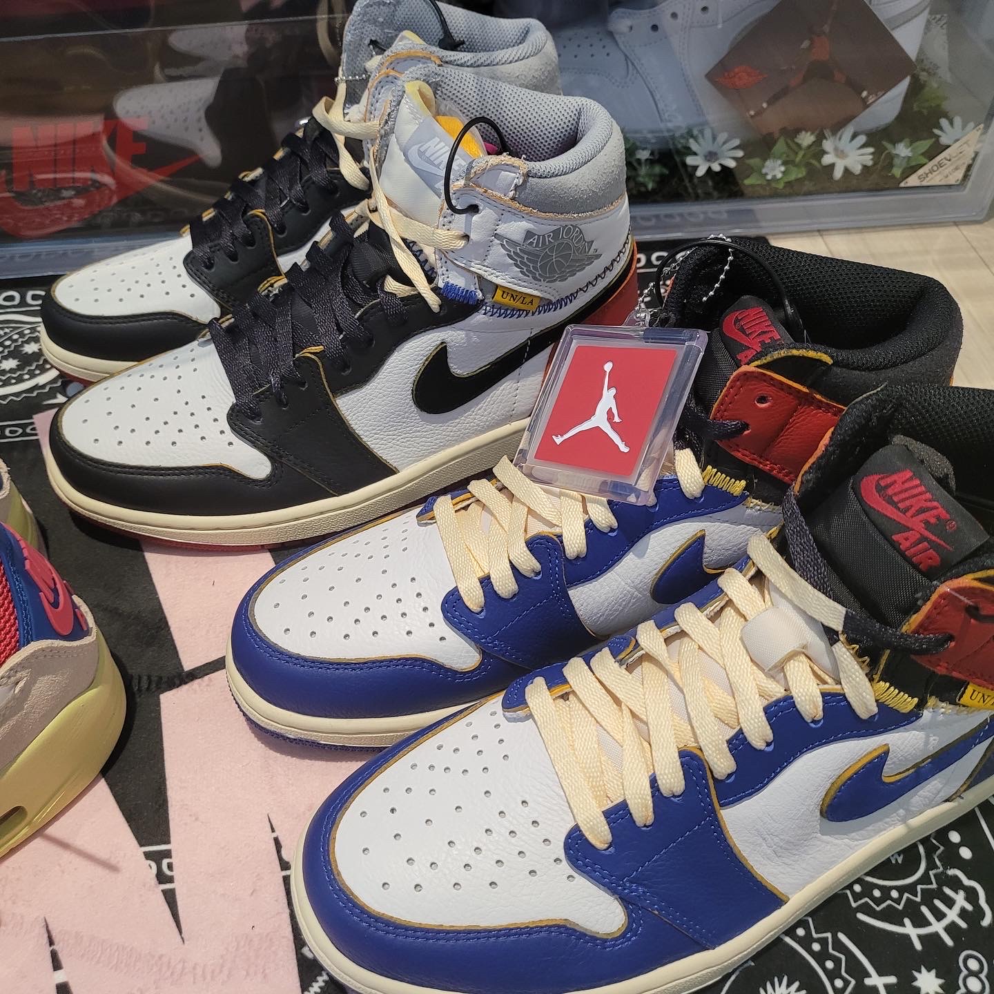 Jordan 4 x Union Retro Off Noir, Jordan 1 x Union Retro High Blue Toe 착용 스타일 - 3