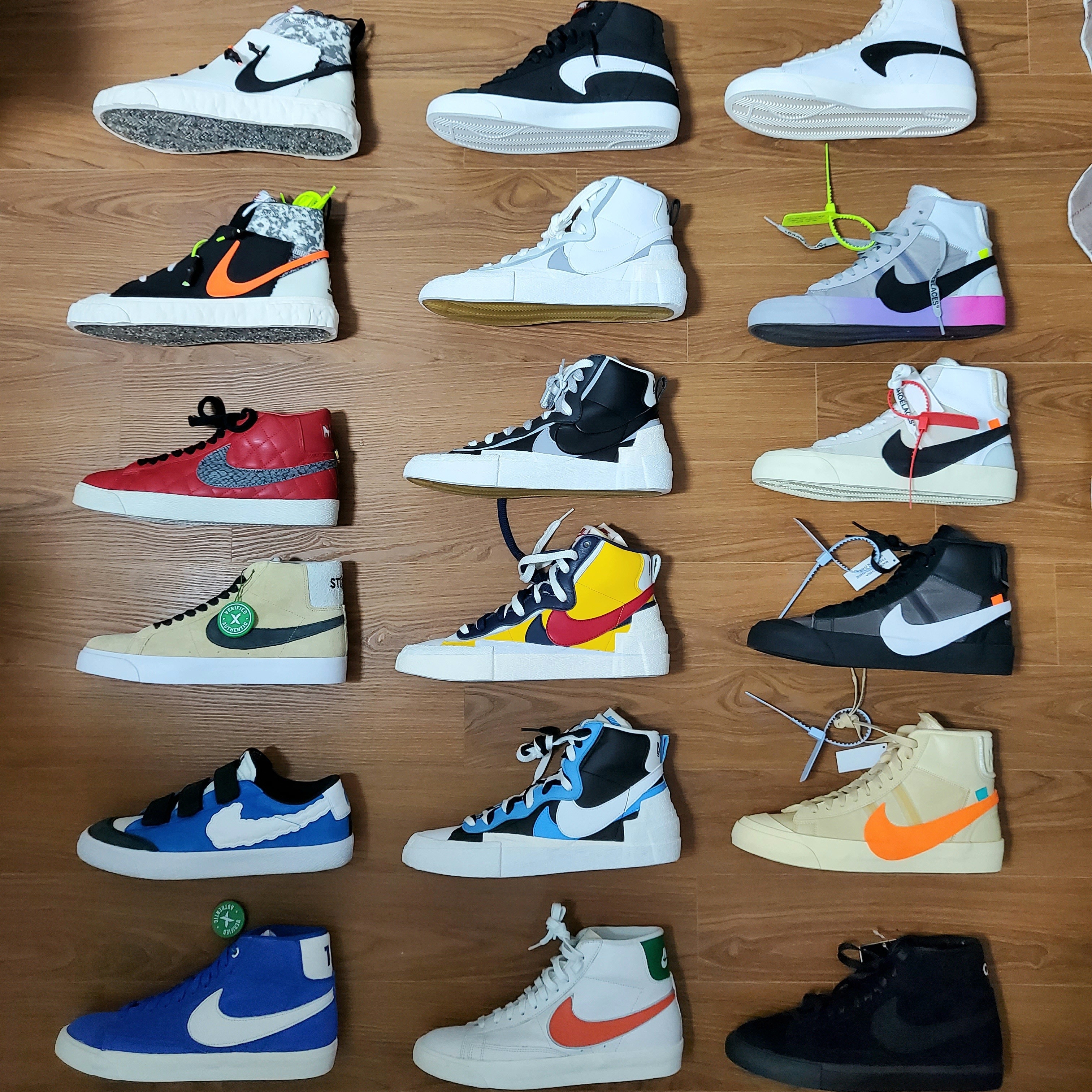 Nike x Supreme SB Blazer Red 2006, Nike x Stussy SB Zoom Blazer Mid 착용 스타일