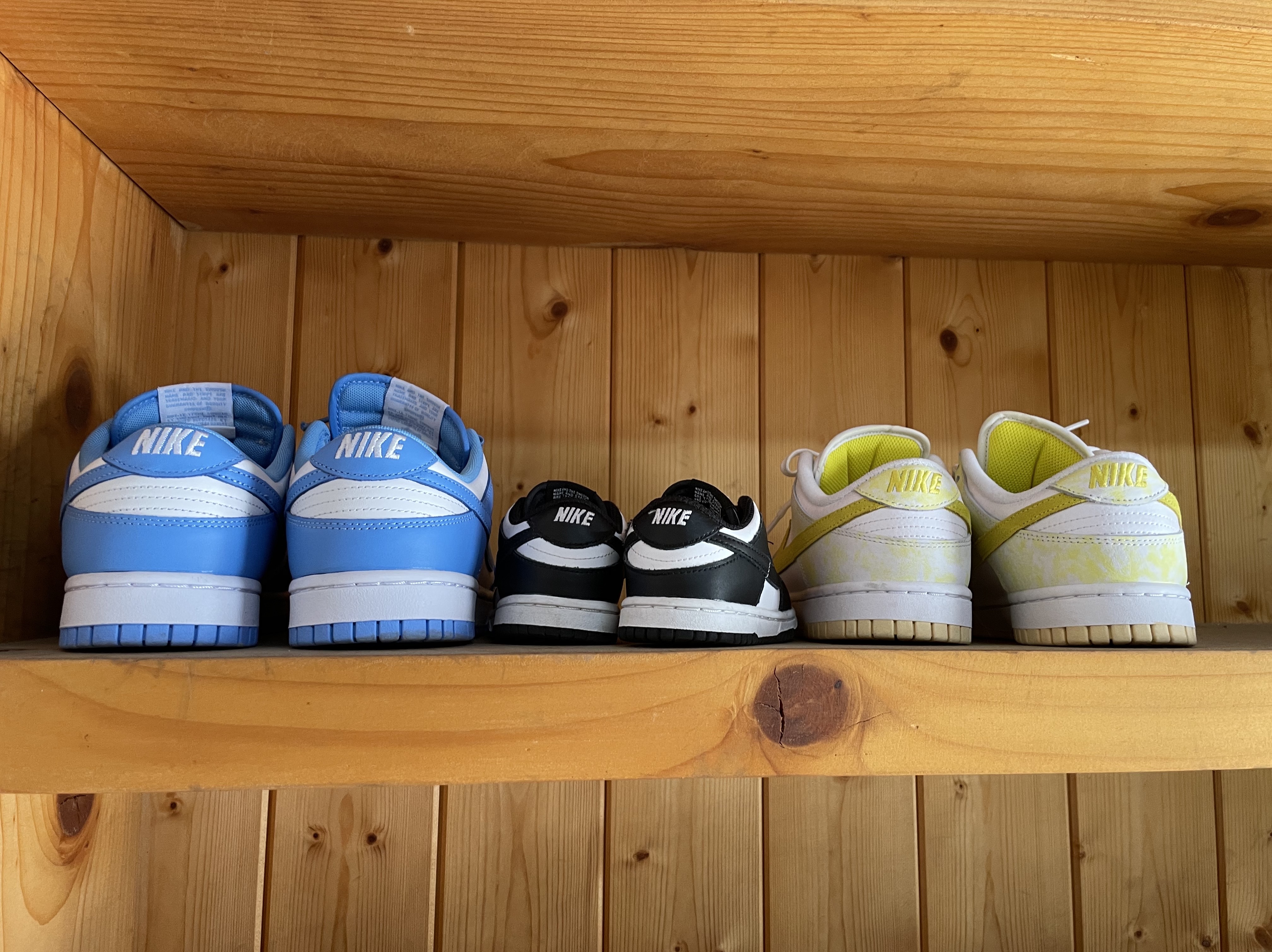 Nike Dunk Low Retro University Blue, (TD) Nike Dunk Low Black 착용 스타일