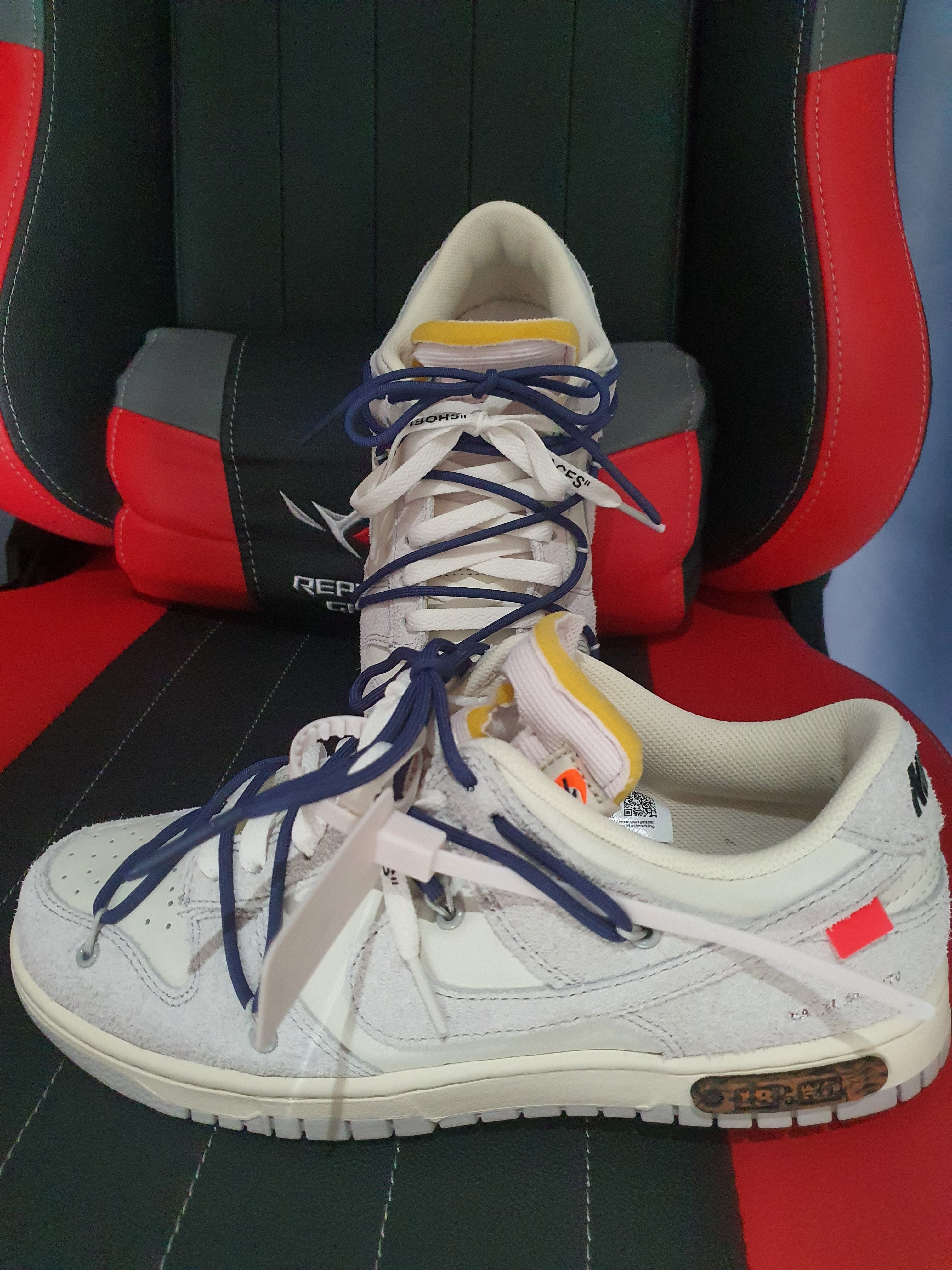 Nike x Off-White Dunk Low The 50 - Lot 18 착용 스타일 - 2