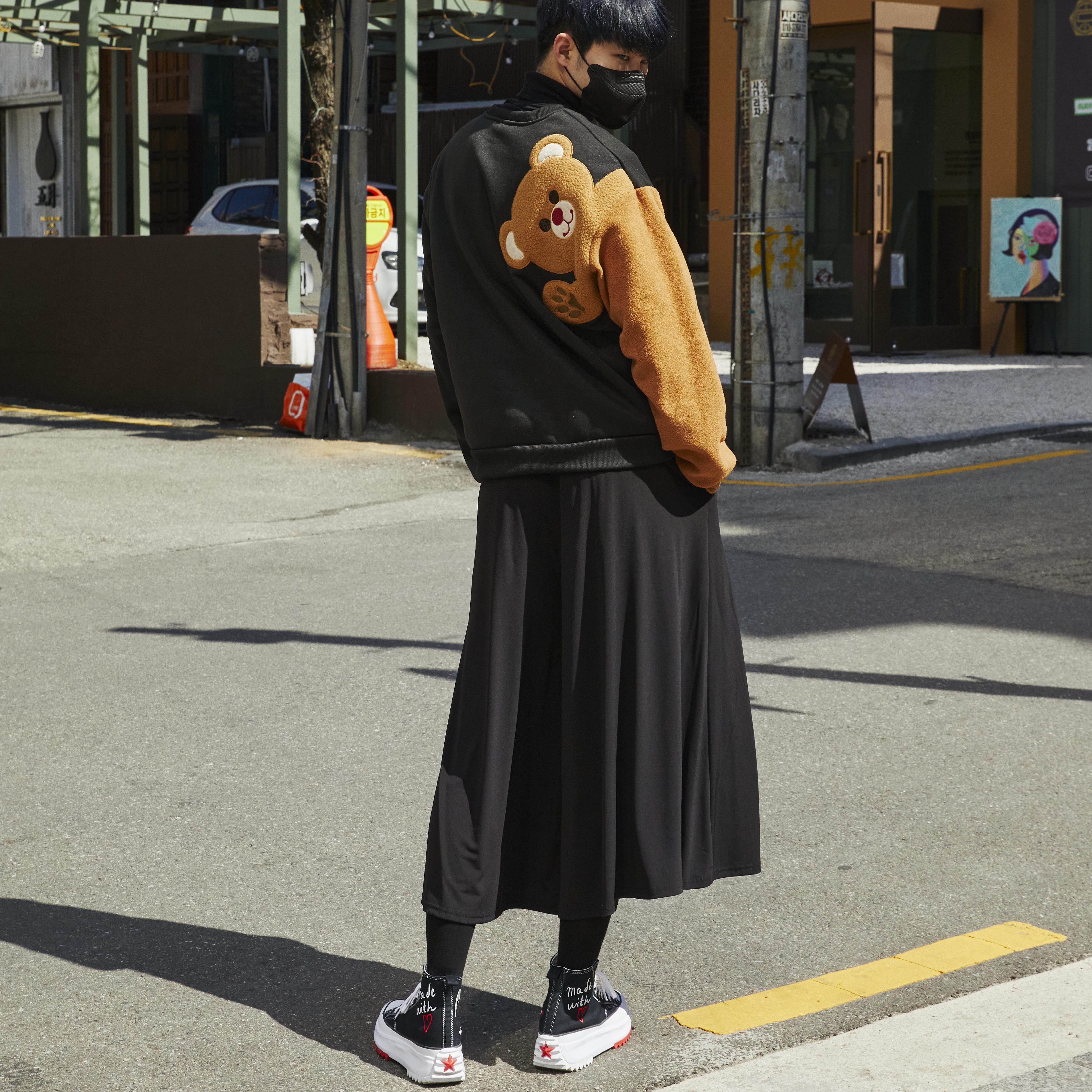 Converse Run Star Hike Hi Valentine Day 착용 스타일