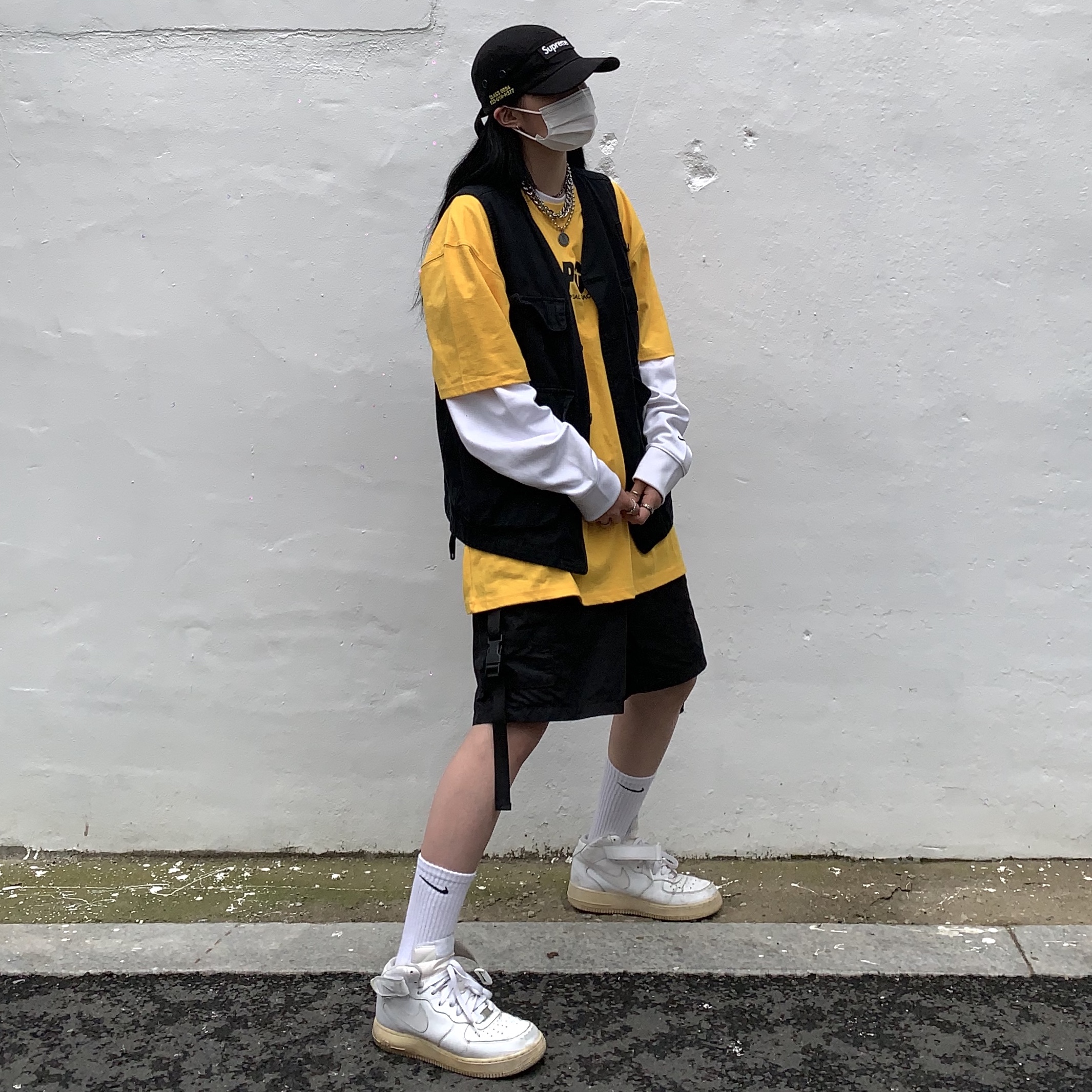 Nike Air Force 1 Mid '07 White 착용 스타일