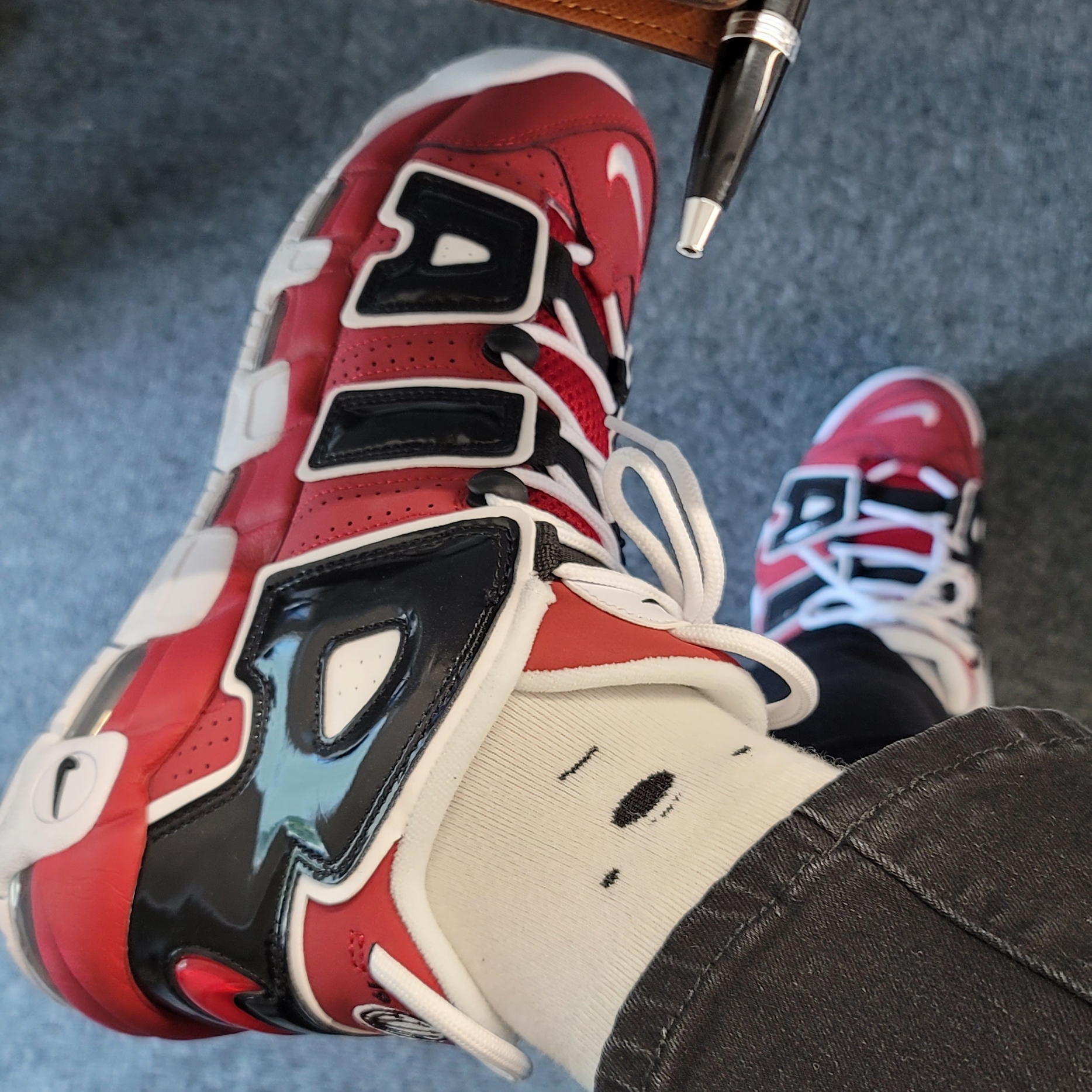 Nike Air More Uptempo 96 Bulls 2017 착용 스타일