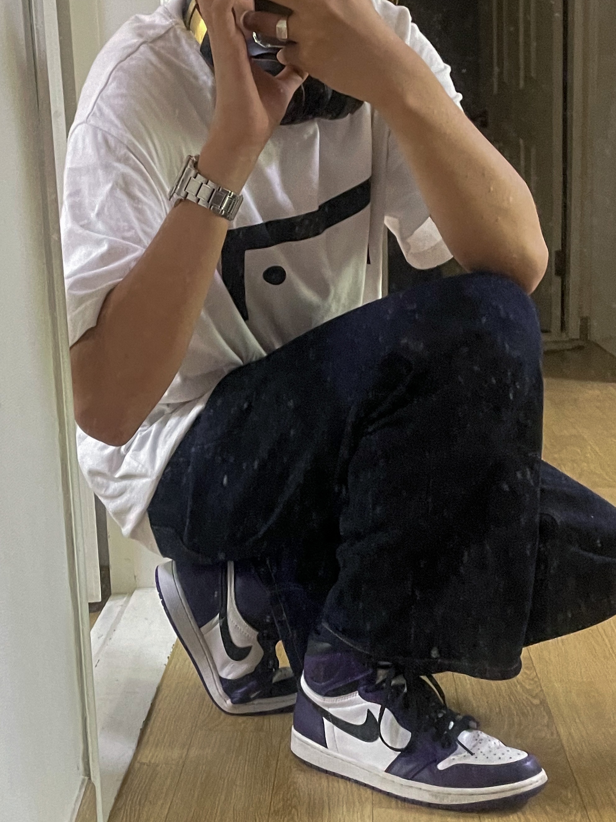 Jordan 1 Retro High OG Court Purple 2020 착용 스타일 - 1