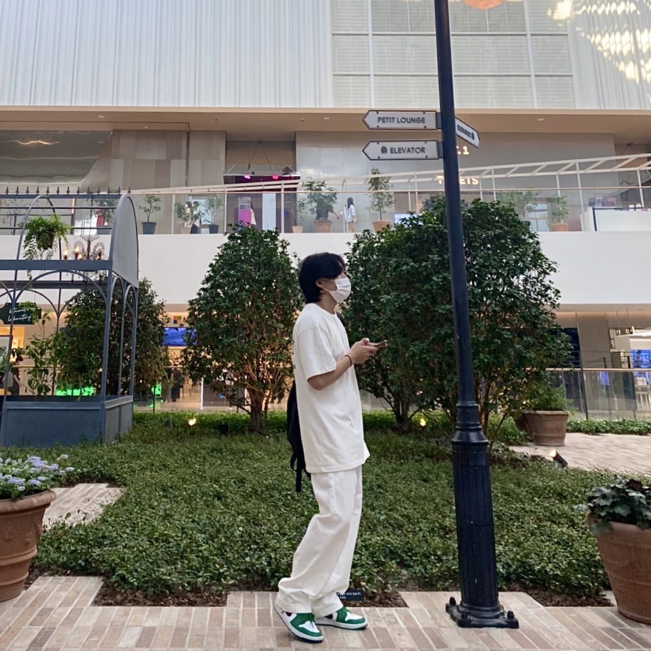 Jordan 1 Low Pine Green 착용 스타일