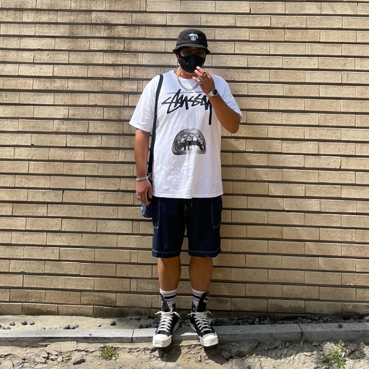 Converse x Drkshdw Turbodrk Chuck 70 Hi Black, Stussy x Rick Owens 40 WT T-Shirt 착용 스타일