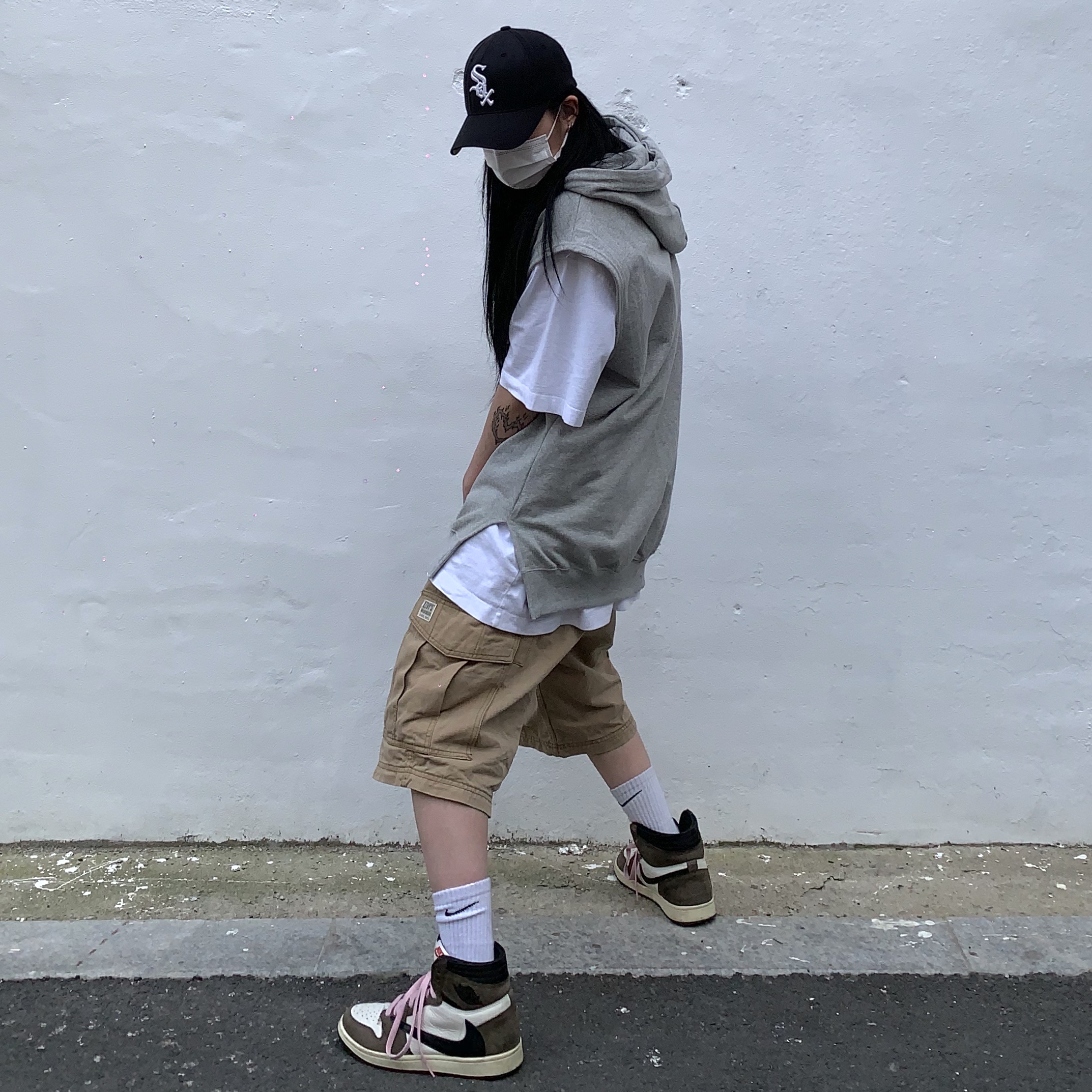 Jordan 1 x Travis Scott Retro High OG SP Mocha 착용 스타일