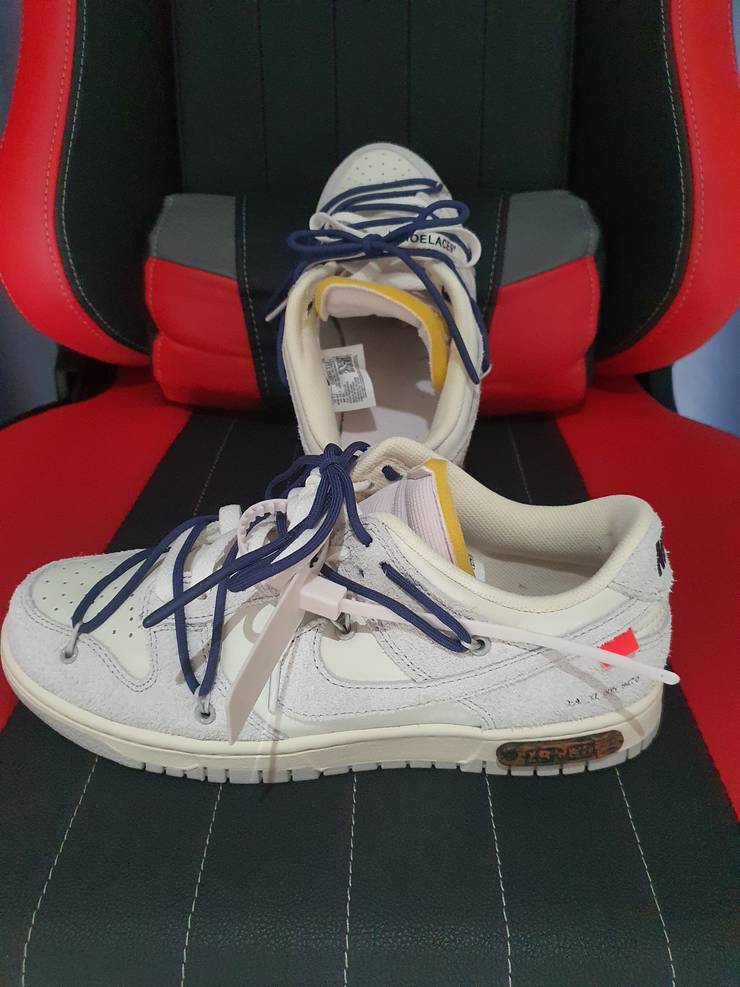 Nike x Off-White Dunk Low The 50 - Lot 18 착용 스타일 - 3