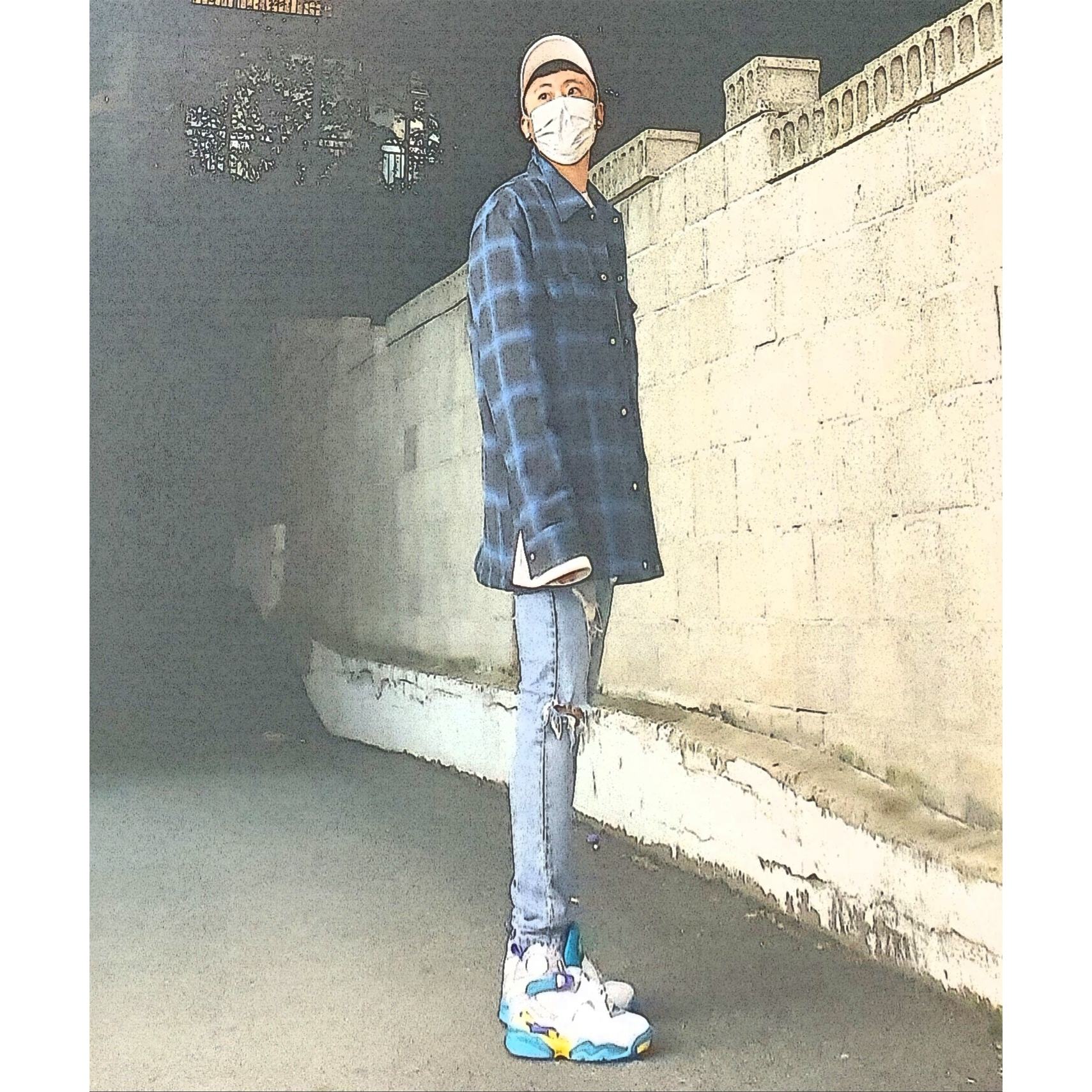 (W) Jordan 8 Retro White Aqua 2019 착용 스타일