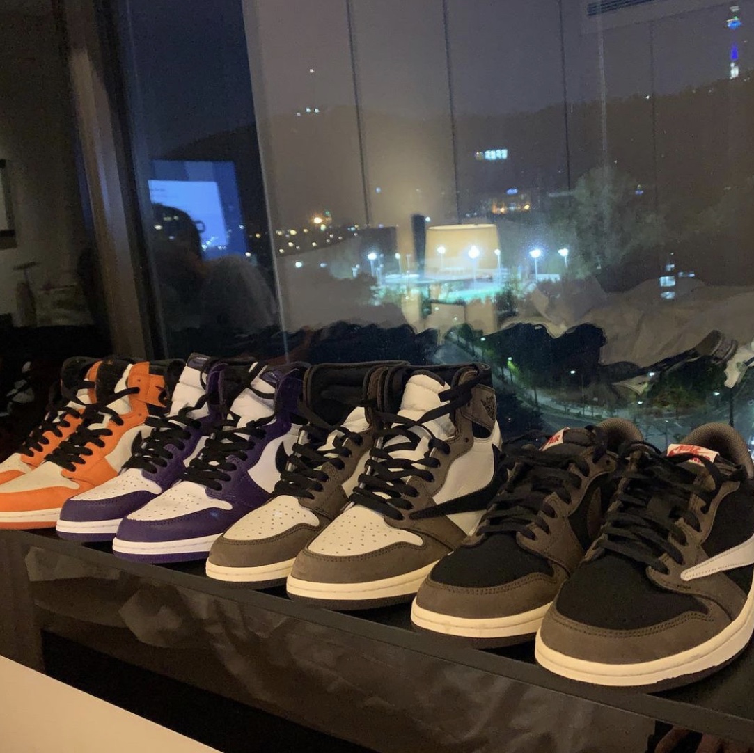 Jordan 1 x Travis Scott Retro High OG SP Mocha, Jordan 1 x Travis Scott Retro Low OG SP Mocha 착용 스타일