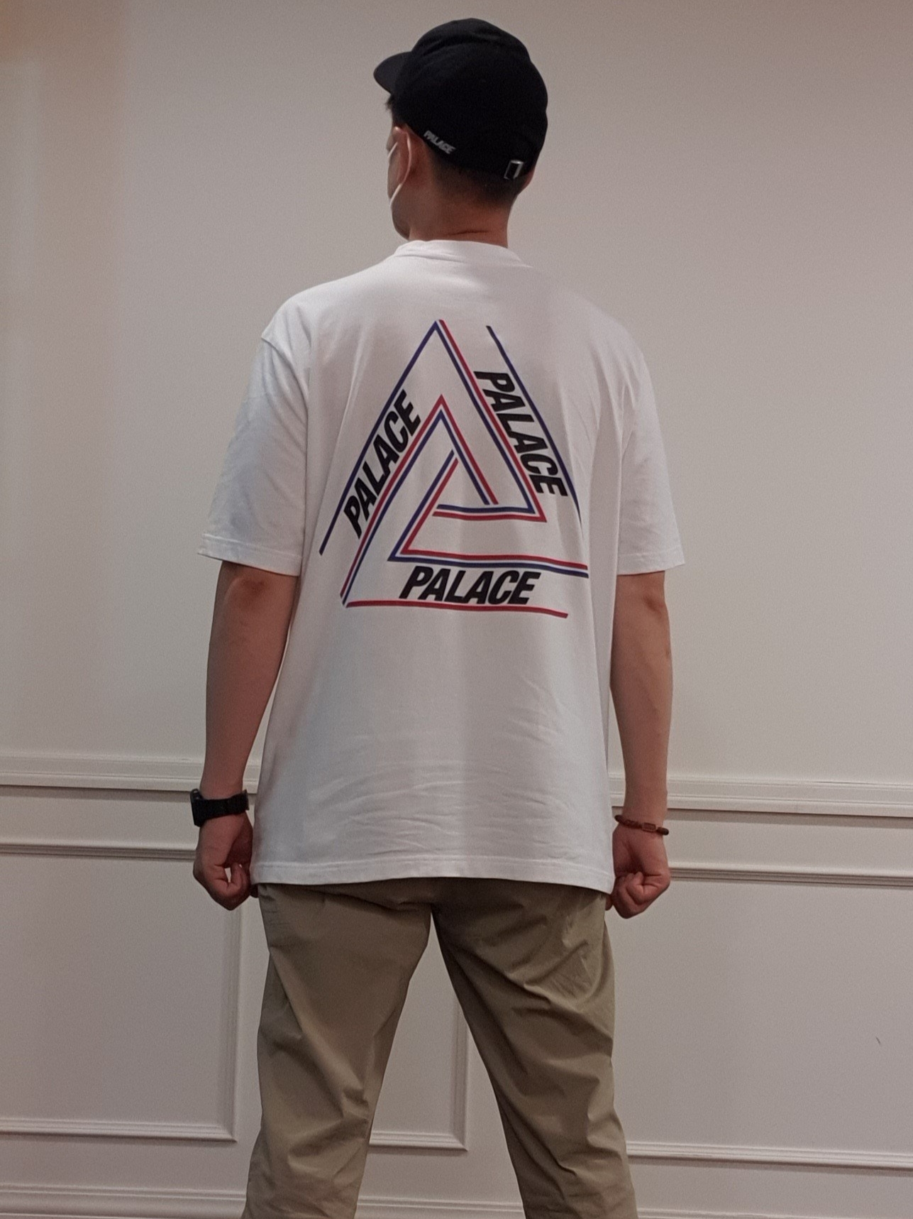 Palace Basically A Tri-Ferg T-Shirt White - 21SS, Palace 3D P 6-Panel Black - 21SS 착용 스타일
