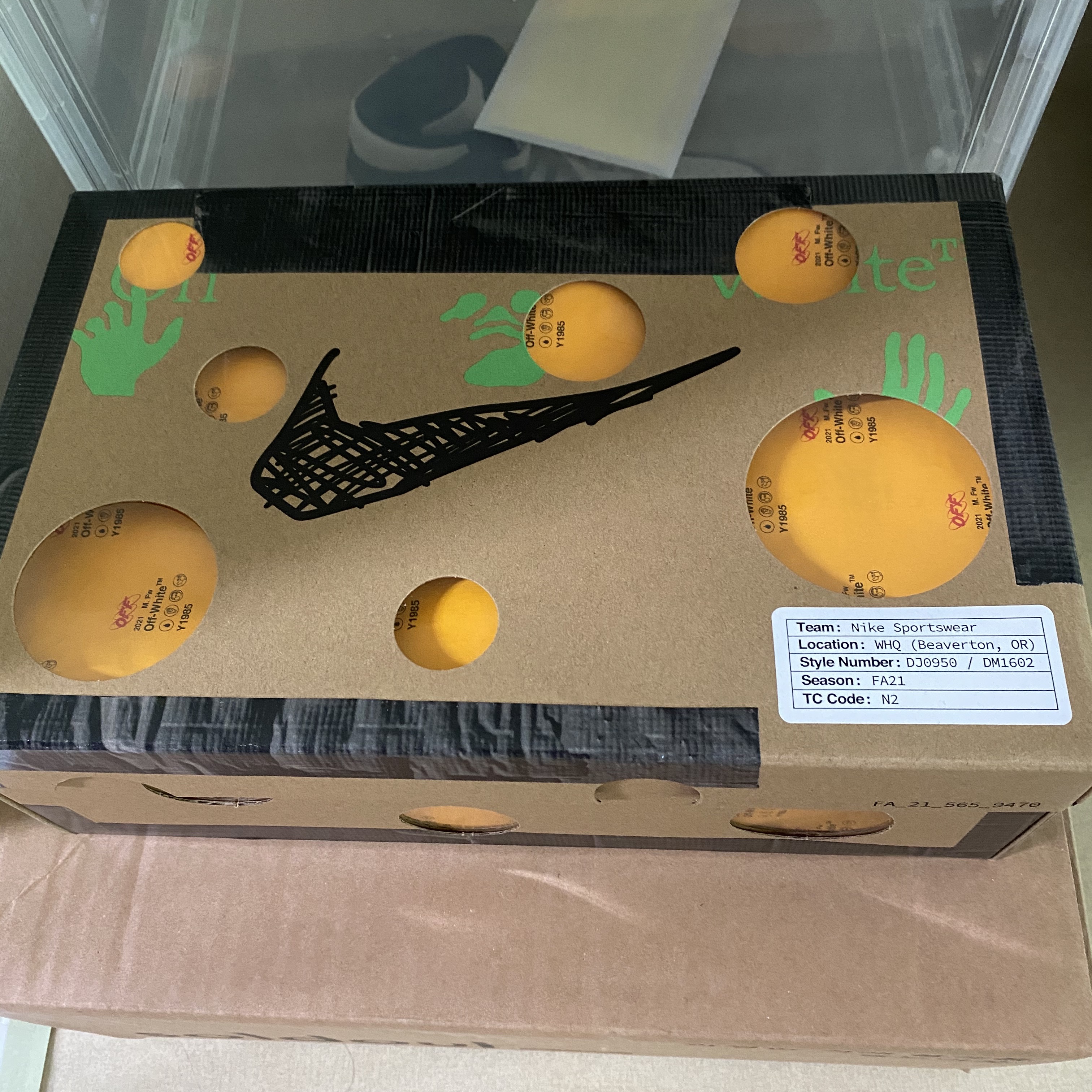 Nike x Off-White Dunk Low The 50 - Lot 18 착용 스타일