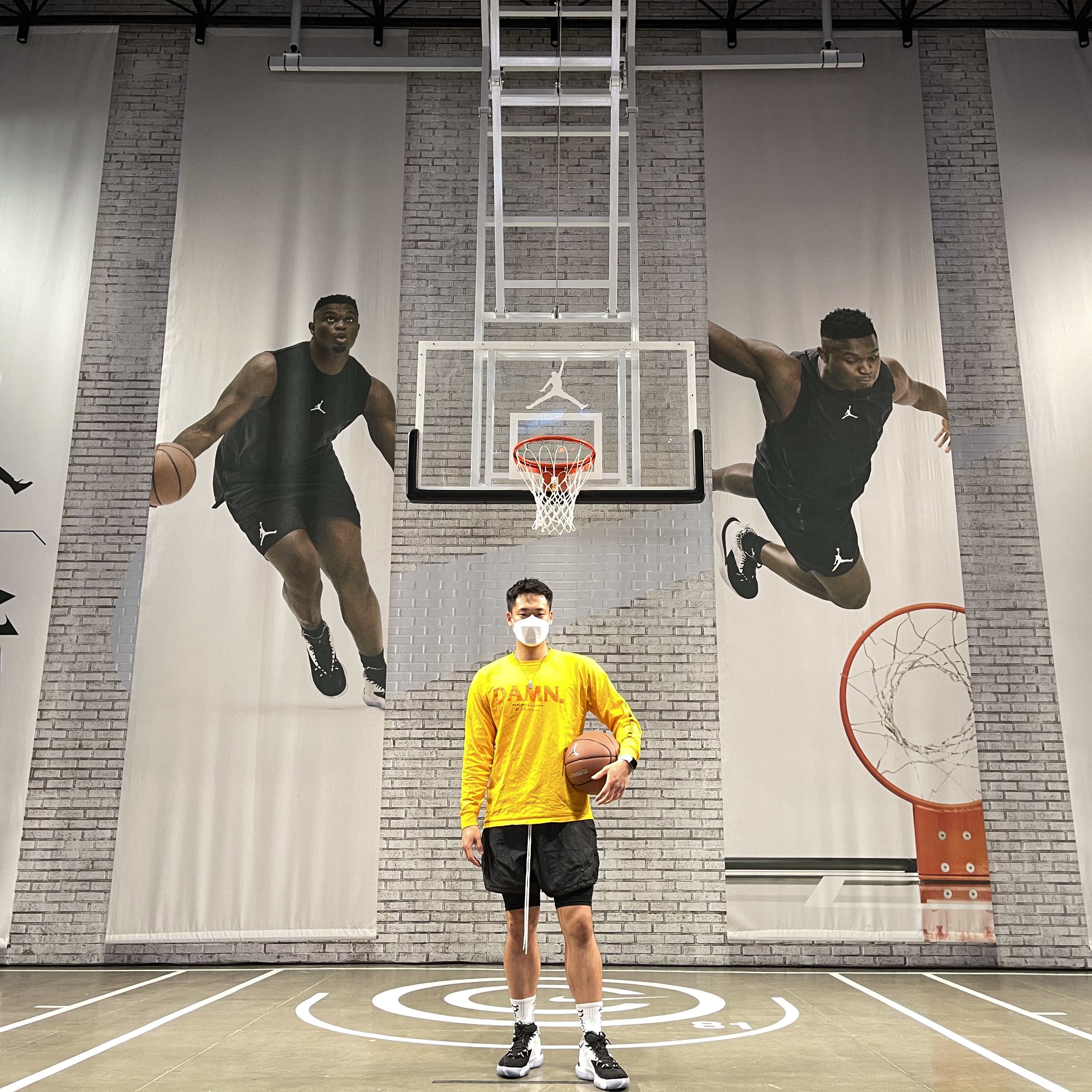 Jordan Zion 1 PF Black White 착용 스타일