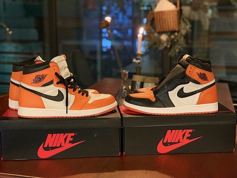 Jordan 1 Retro Shattered Backboard, Jordan 1 Retro High OG Reverse Shattered Backboard 착용 스타일