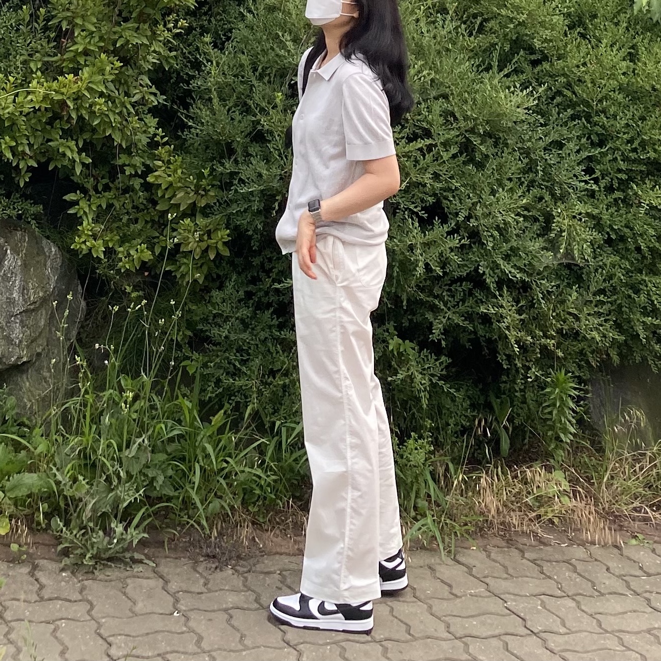 (W) Nike Dunk Low Black 착용 스타일