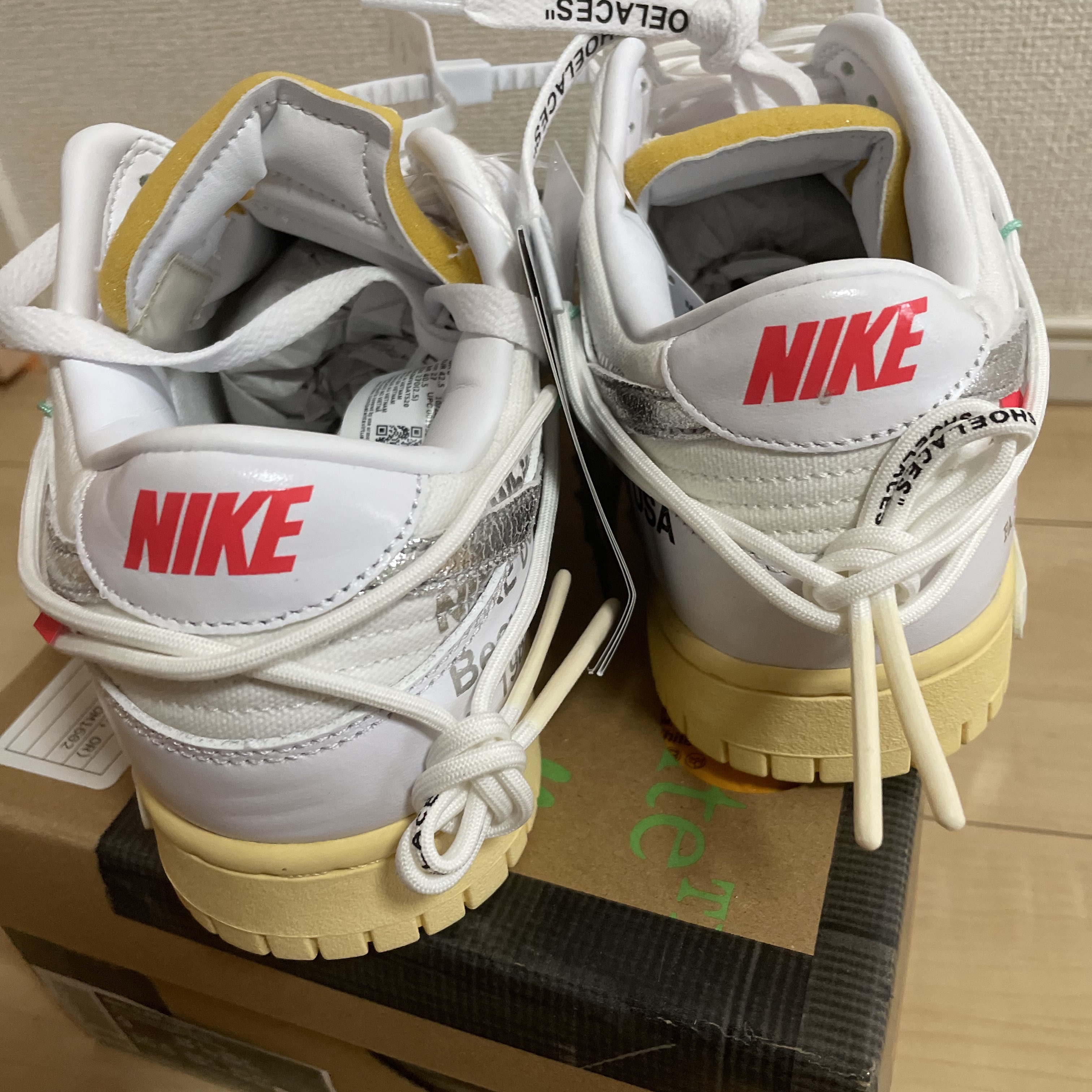 Nike x Off-White Dunk Low The 50 - Lot 1 착용 스타일 - 5