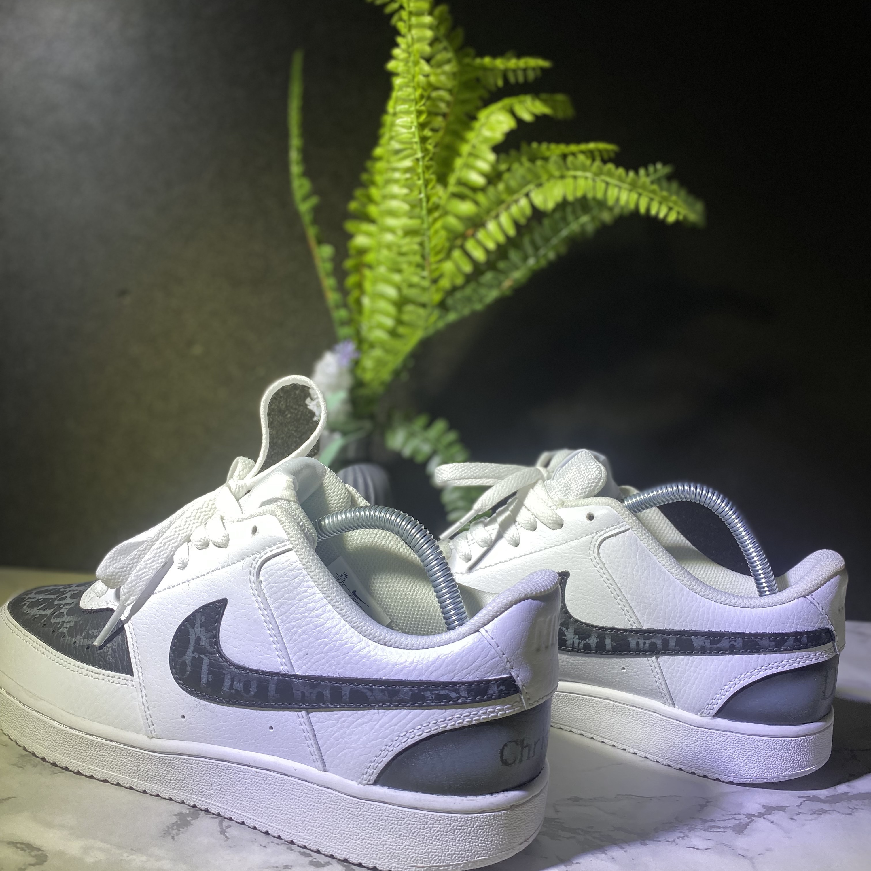 (W) Nike Dunk Low Triple White 착용 스타일 - 4