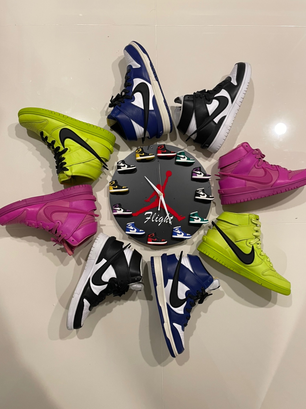 Nike x Ambush Dunk High Flash Lime, Nike x Ambush Dunk High Black 착용 스타일 - 5