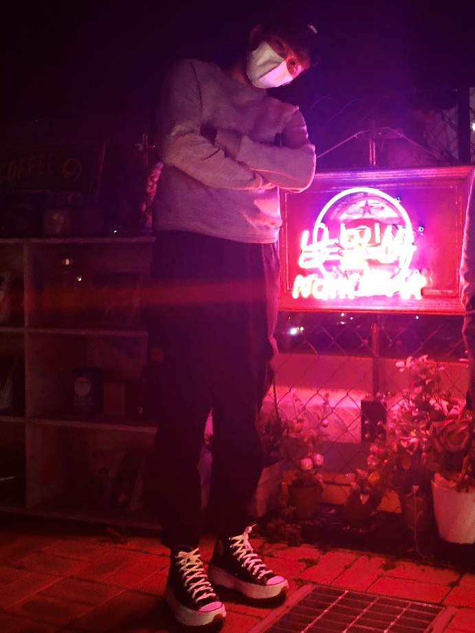 Converse Run Star Hike Hi Black White Gum 착용 스타일
