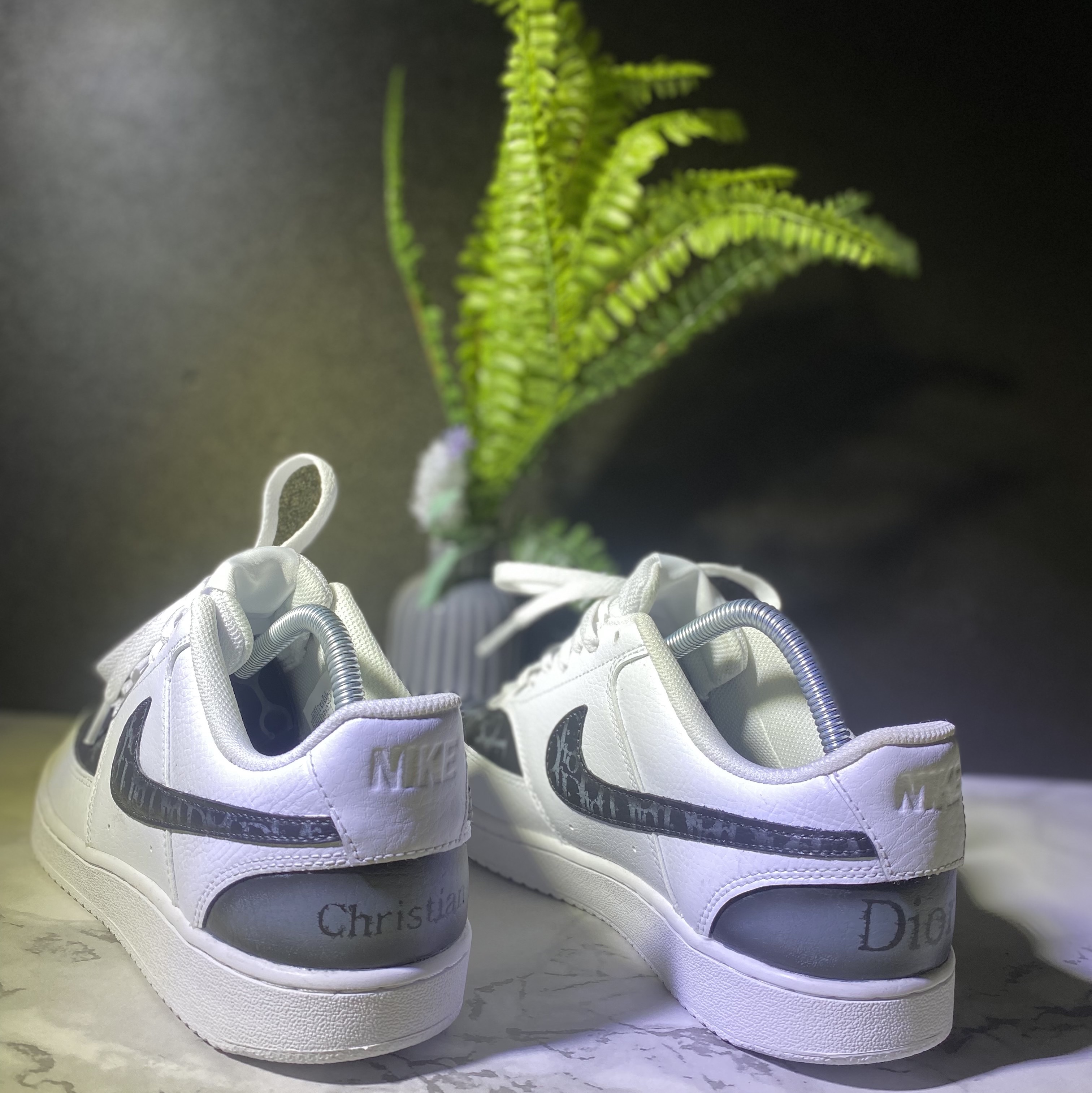 (W) Nike Dunk Low Triple White 착용 스타일 - 3